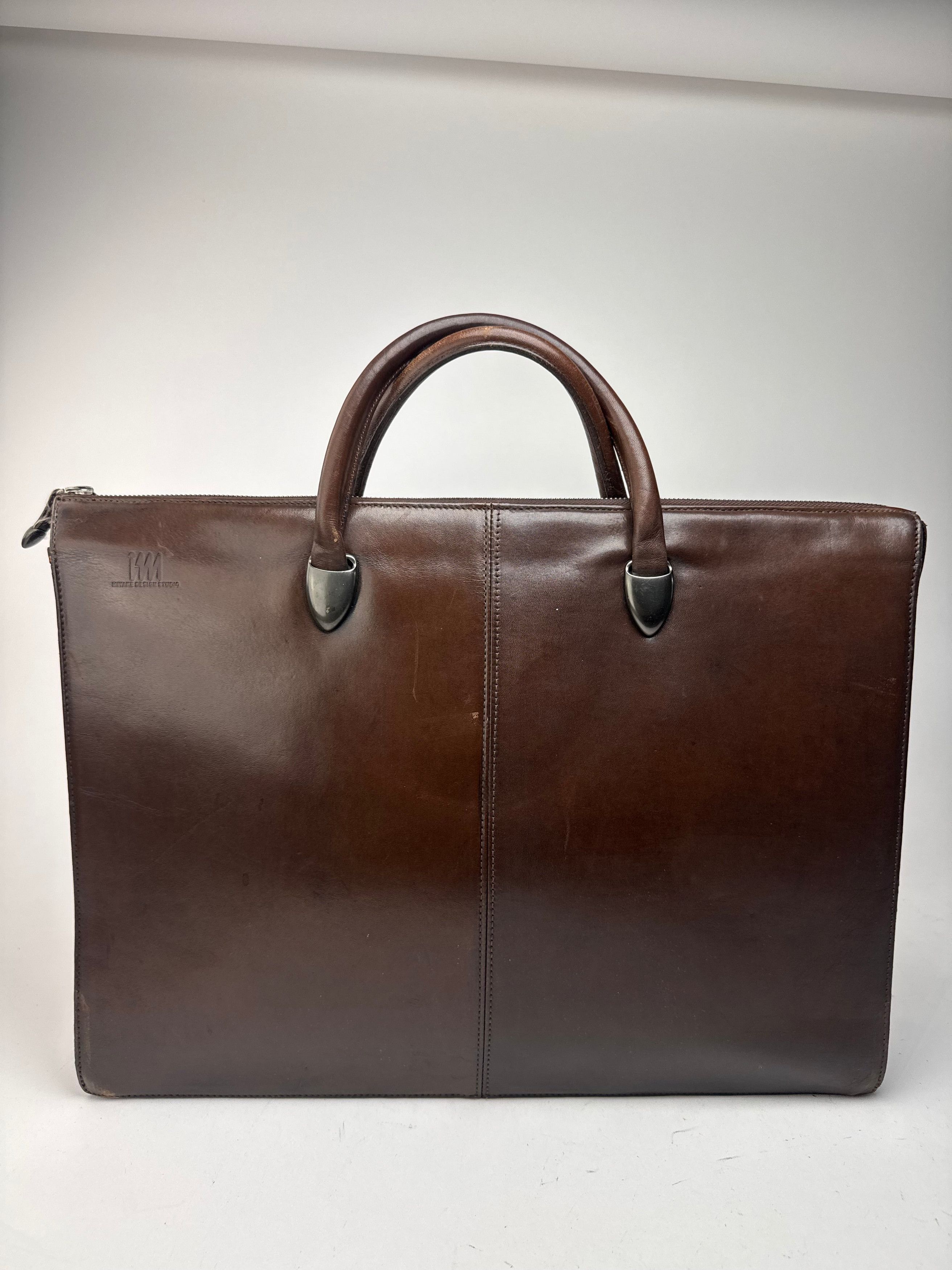 Issey Miyake Vintage Leather Bag Brown Size ONE SIZE - 1 Thumbnail