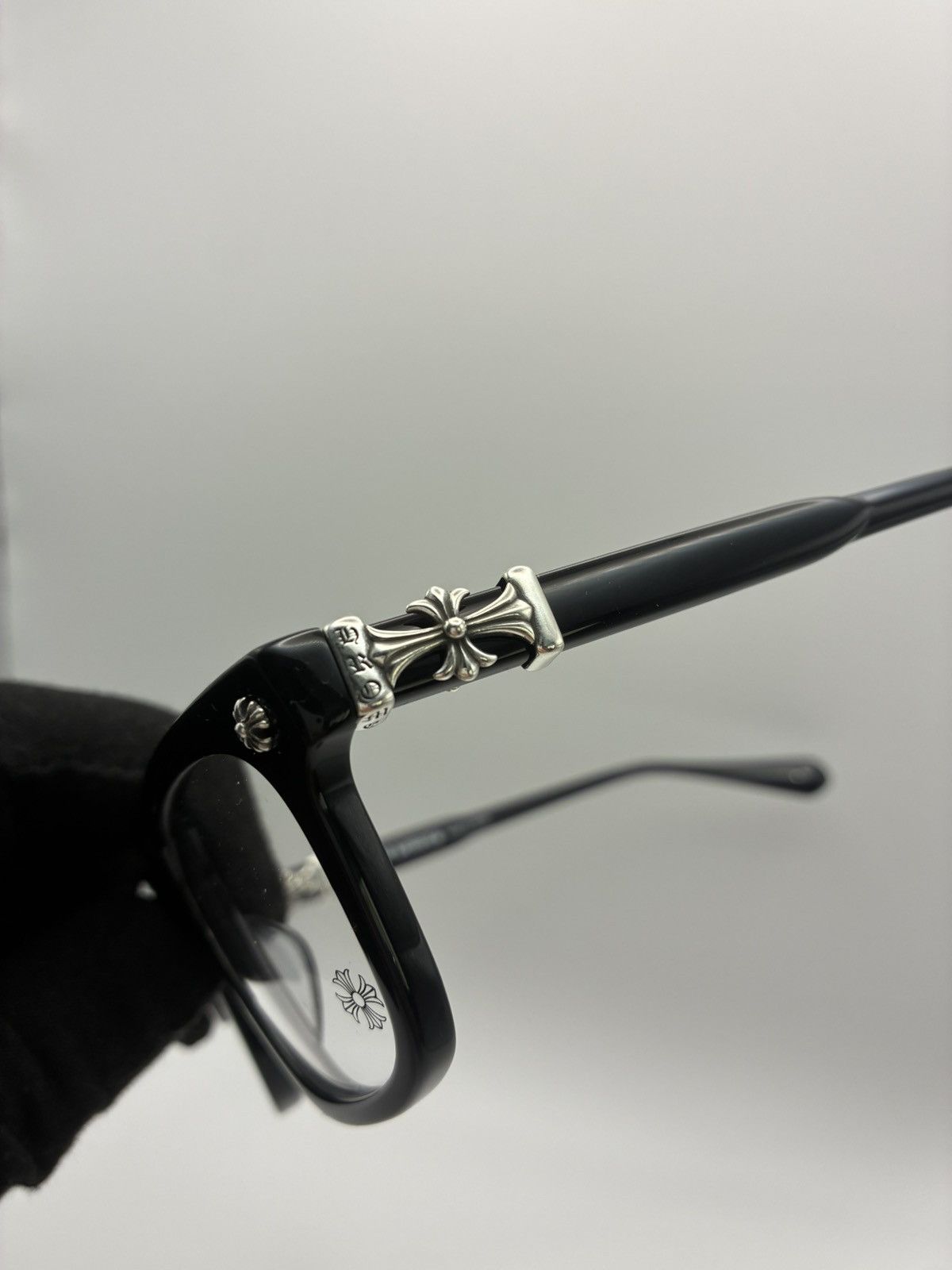 Chrome Hearts Chrome Hearts Cox Ucker Glasses Black Silver Size ONE SIZE - 2 Thumbnail