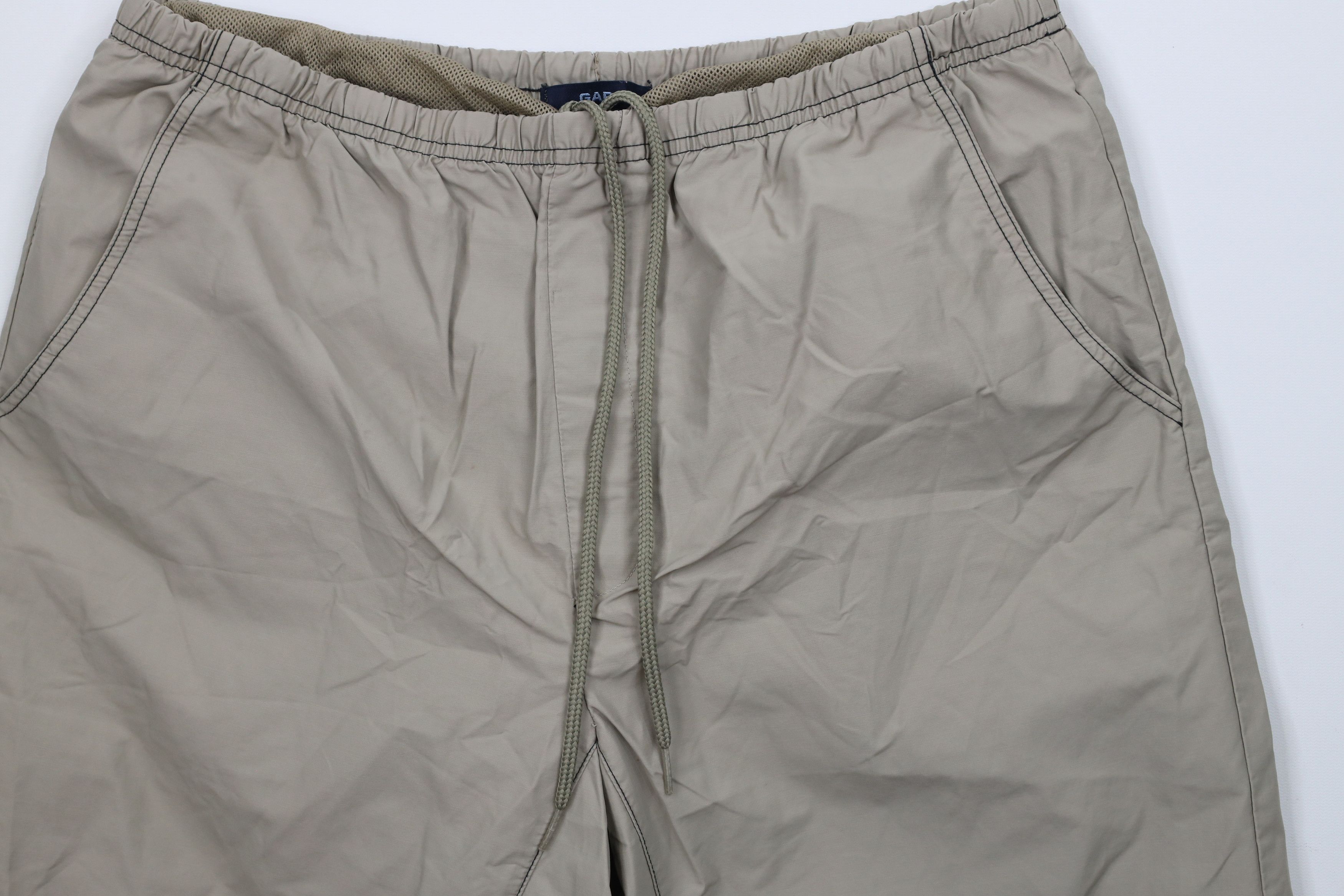 Gap × Vintage Vintage Y2K 2002 Gap Lined Above Knee Shorts Trunks Beige Size US 34 / EU 50 - 3 Thumbnail