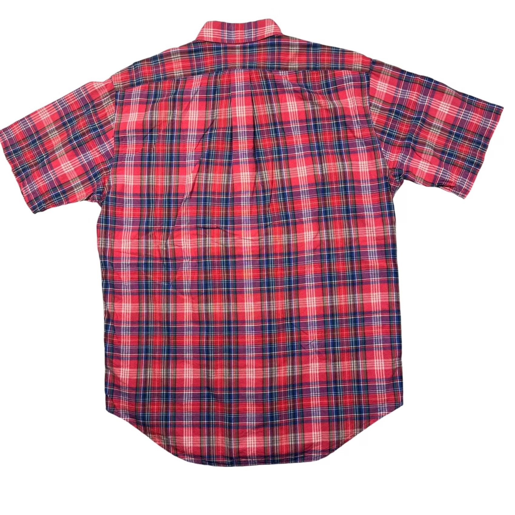 Ralph Lauren Ralph Lauren Shirt Men’s Medium Blake Cotton Short Sleeve Button-Down Pink Blue Size US M / EU 48-50 / 2 - 8 Thumbnail