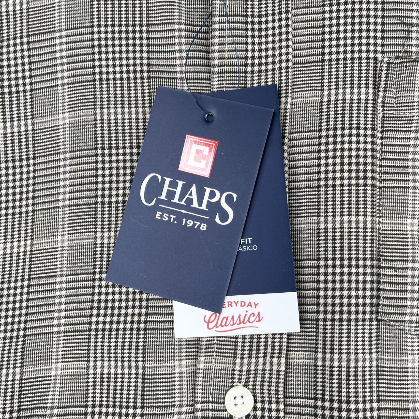 Chaps Chaps Glen Plaid Long Sleeve Button-Up Shirt Mens M Latte Cotton Stretch Regular Button-Down Vintage No NWT Size US M / EU 48-50 / 2 - 6 Thumbnail