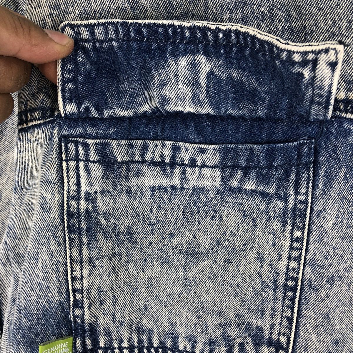 Bershka Anorak Denim Jacket Crazy Faded Pullover by Bershka Size US XL / EU 56 / 4 - 8 Thumbnail