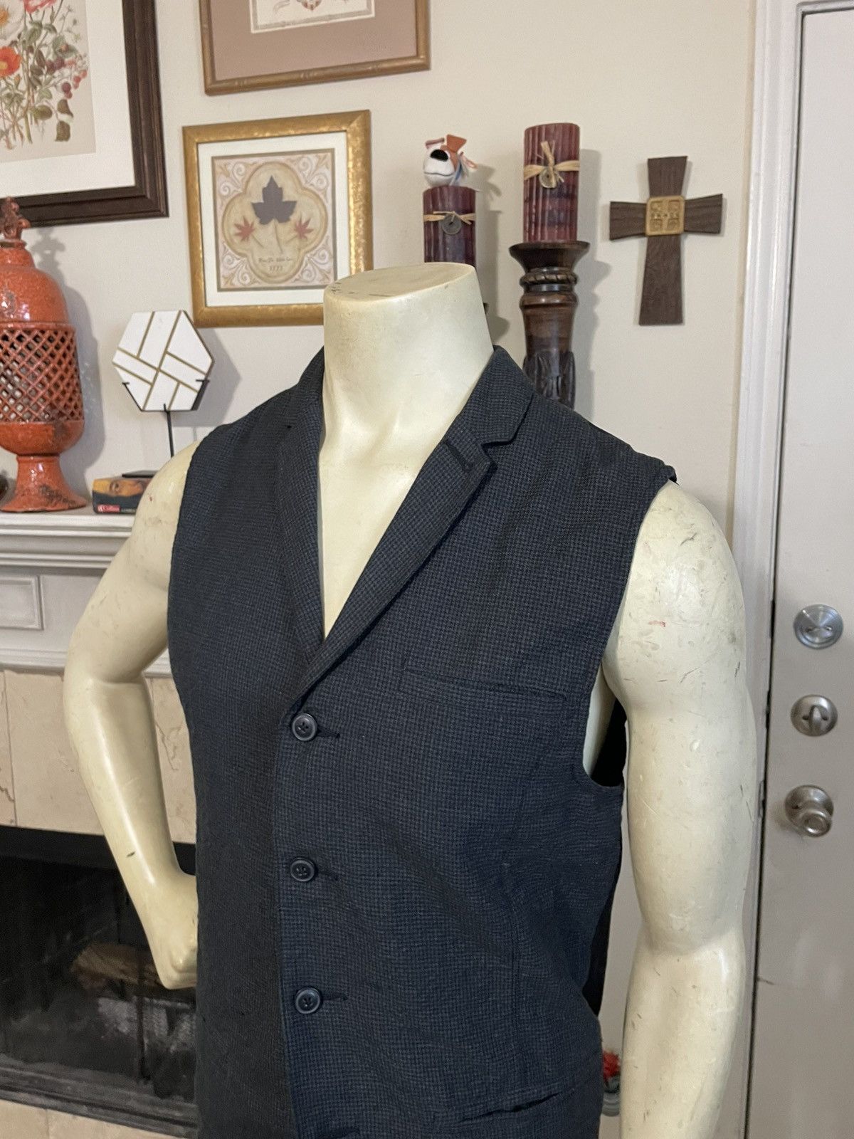 Standard Cloth Mini Houndstooth Waistcoat (Vest) Size US M / EU 48-50 / 2 - 8 Thumbnail