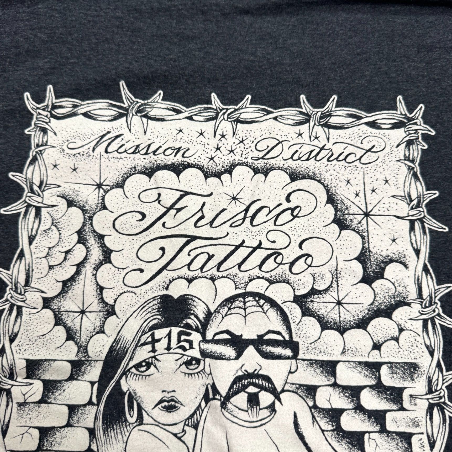 Russell Athletic Russell T-Shirt Mens XL Graphic Tattoo Mission District SF 2024 Frisco Tee LS Size US XL / EU 56 / 4 - 5 Thumbnail