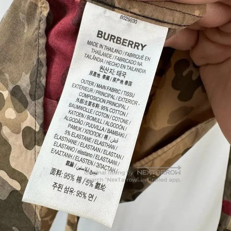 Burberry Burberry Camouflage Check Long Sleeve Shirt. Size US L / EU 52-54 / 3 - 6 Thumbnail