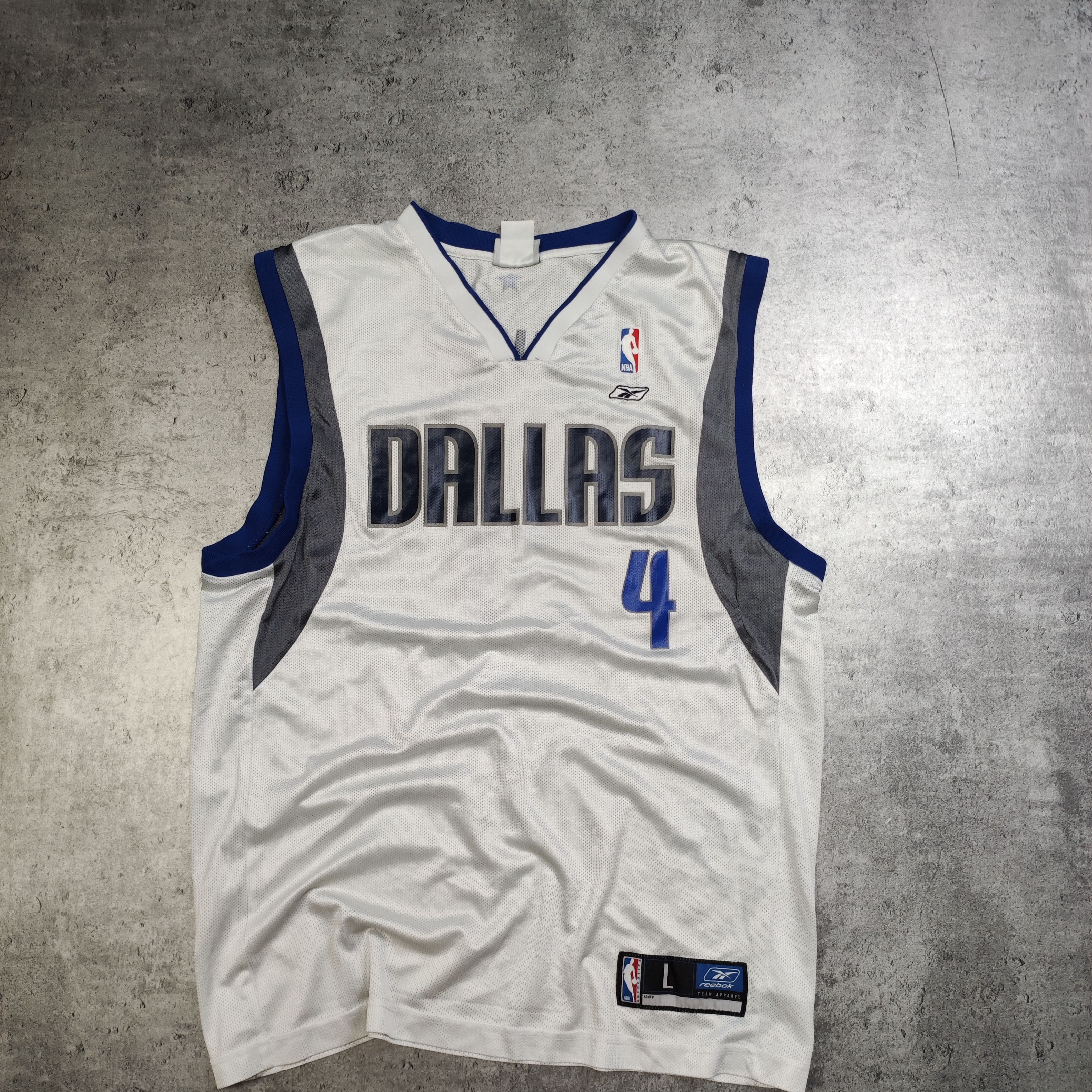 NBA × Vintage Vintage RARE Reebok NBA #4 Finley Dallas Basket Jersey Size US L / EU 52-54 / 3 - 2 Thumbnail