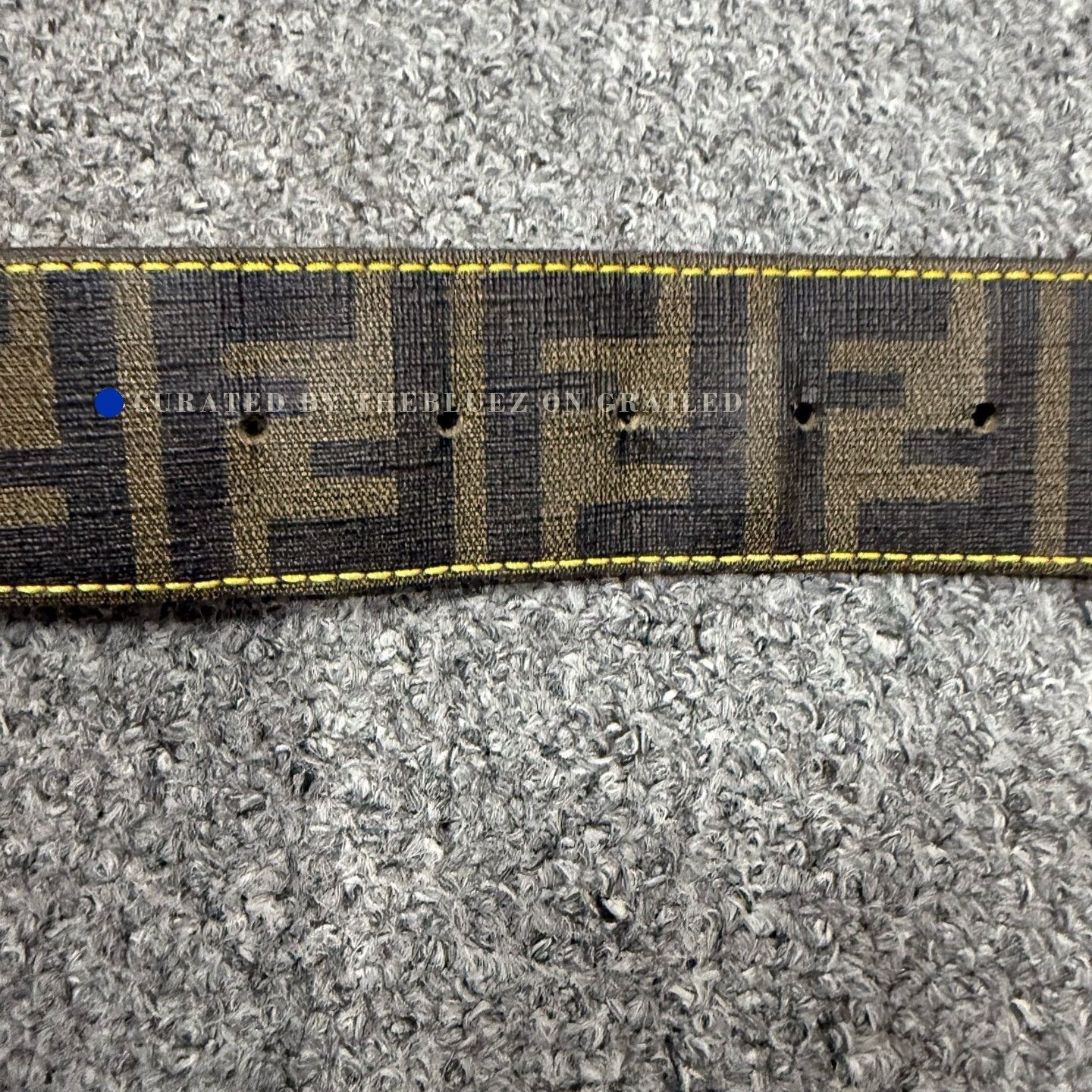 Fendi Fendi Gold Brown Monogram Belt Size 85 Size 34 - 4 Thumbnail