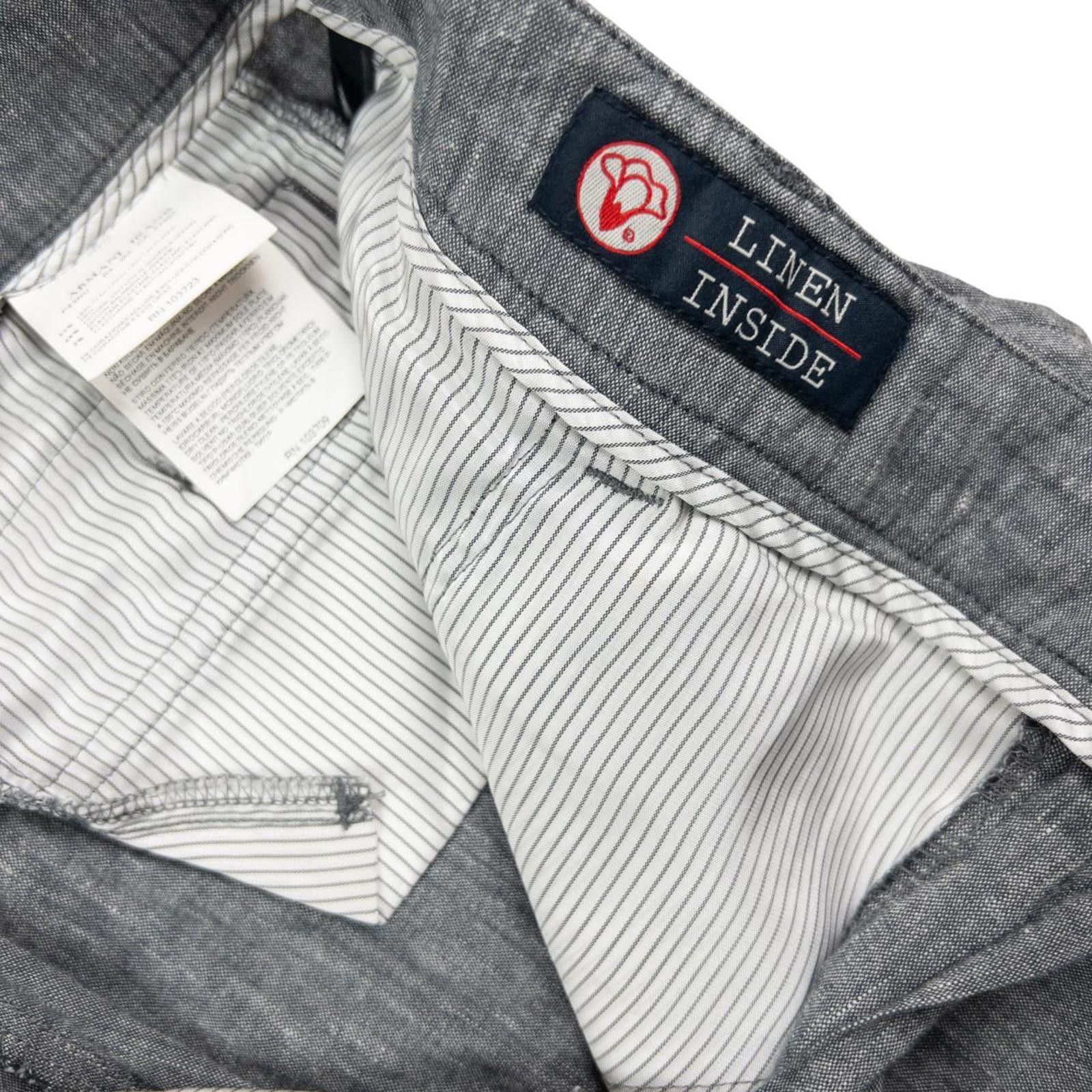 Designer Vintage Armani Jeans Lightweight Linen Trousers Size W30 Size US 30 / EU 46 - 6 Thumbnail