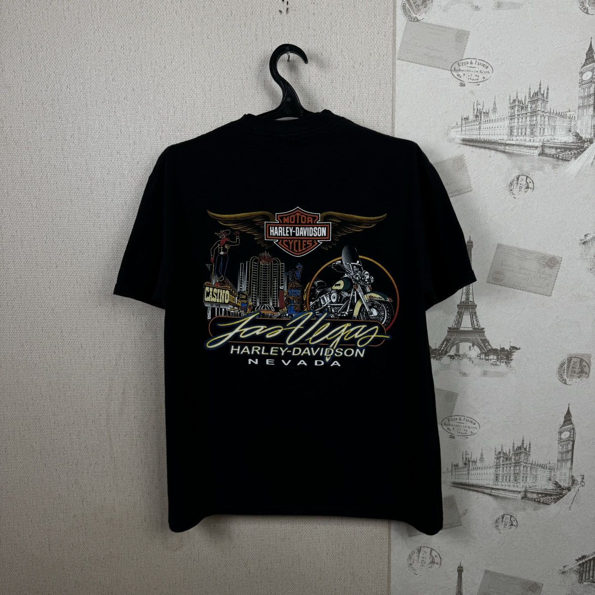 Harley Davidson × Vintage Vintage Harley Davidson T shirt Work Sucks Lets Ride Black Size US XL / EU 56 / 4 - 2 Thumbnail