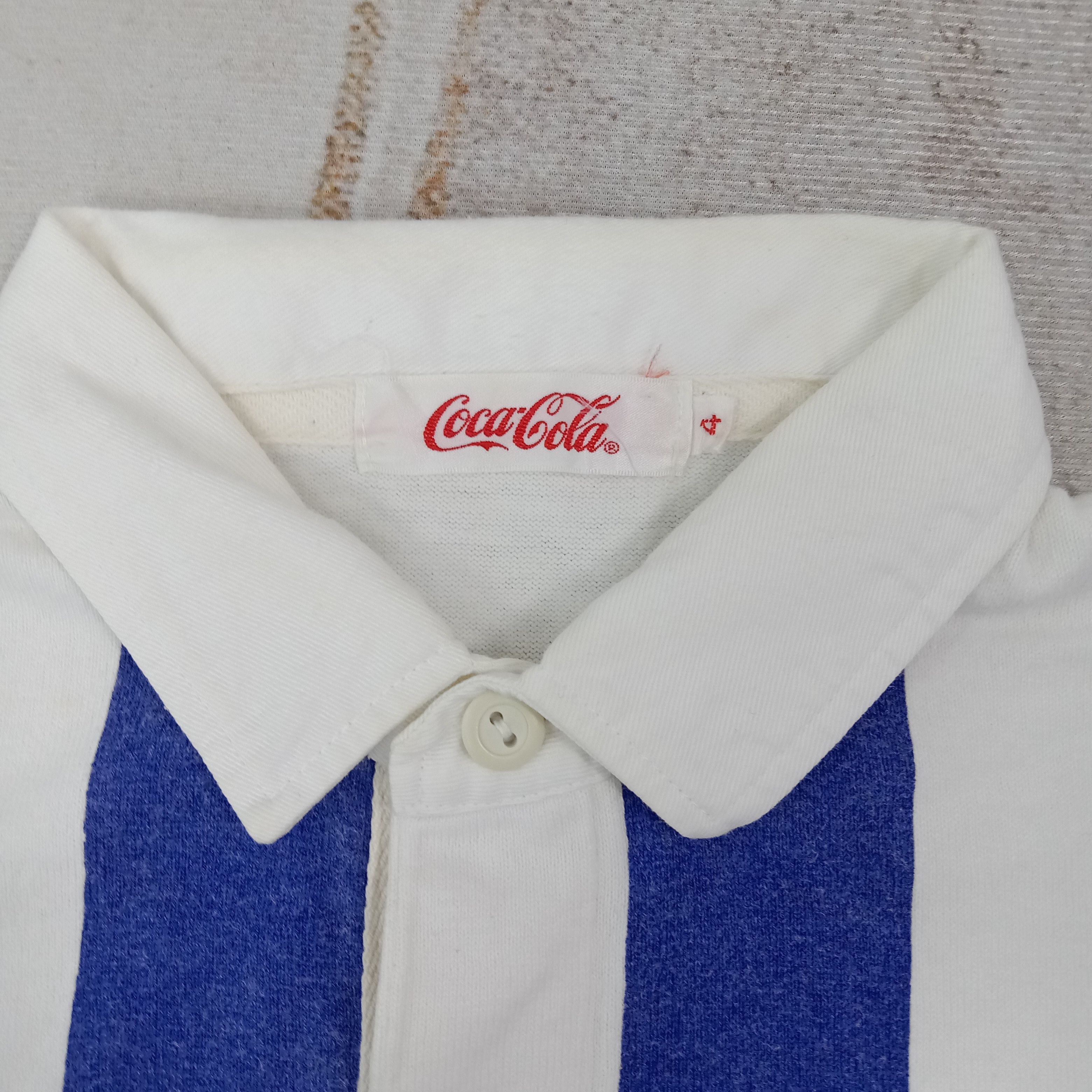 Coca Cola Coca cola American 90's Stripes Polos C267N38 Size US L / EU 52-54 / 3 - 3 Thumbnail