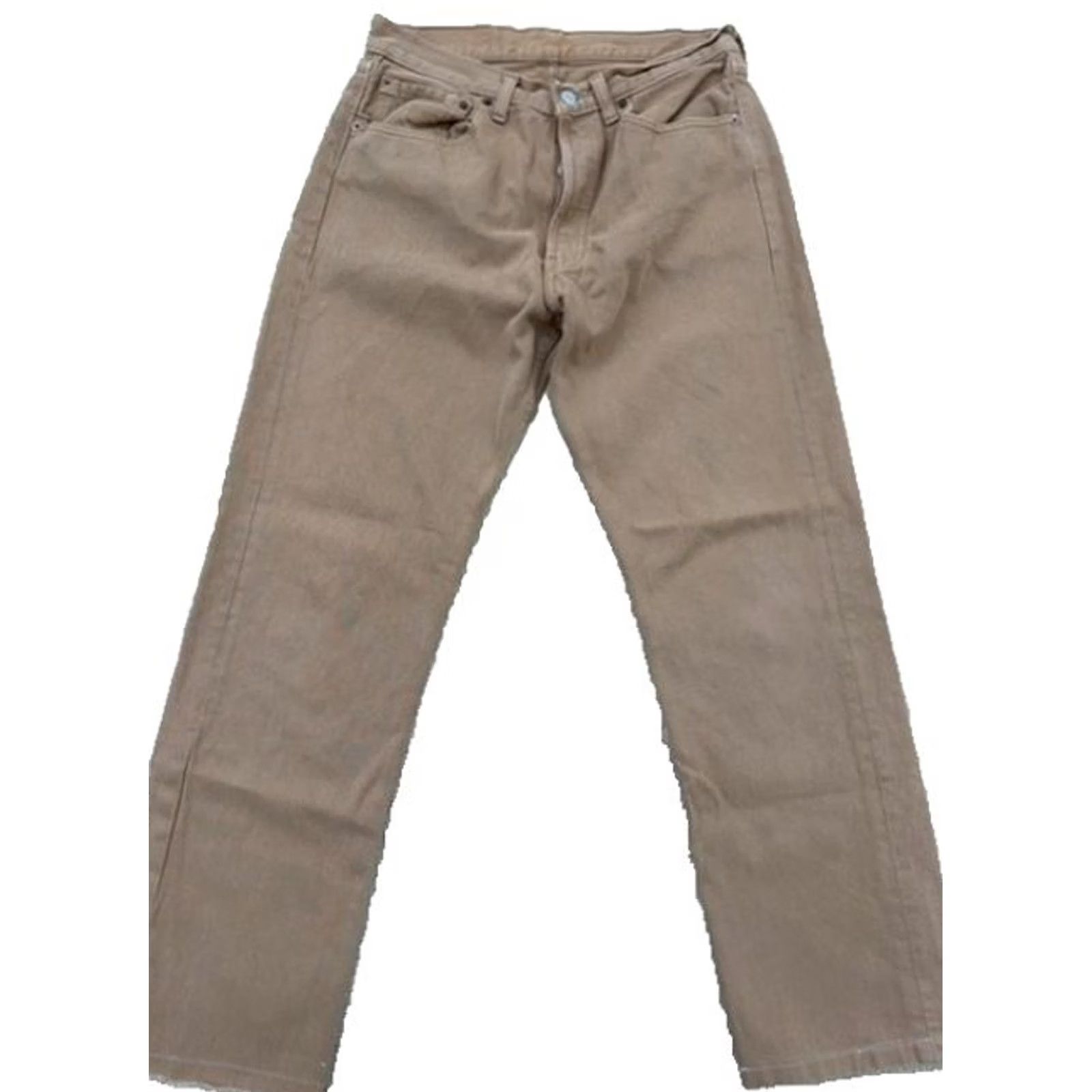 Levi's Levi's 501 Original Straight Jeans Tan 31x32 Button Fly Cotton Denim Men Regular XS? No. Size US 31 - 2 Thumbnail