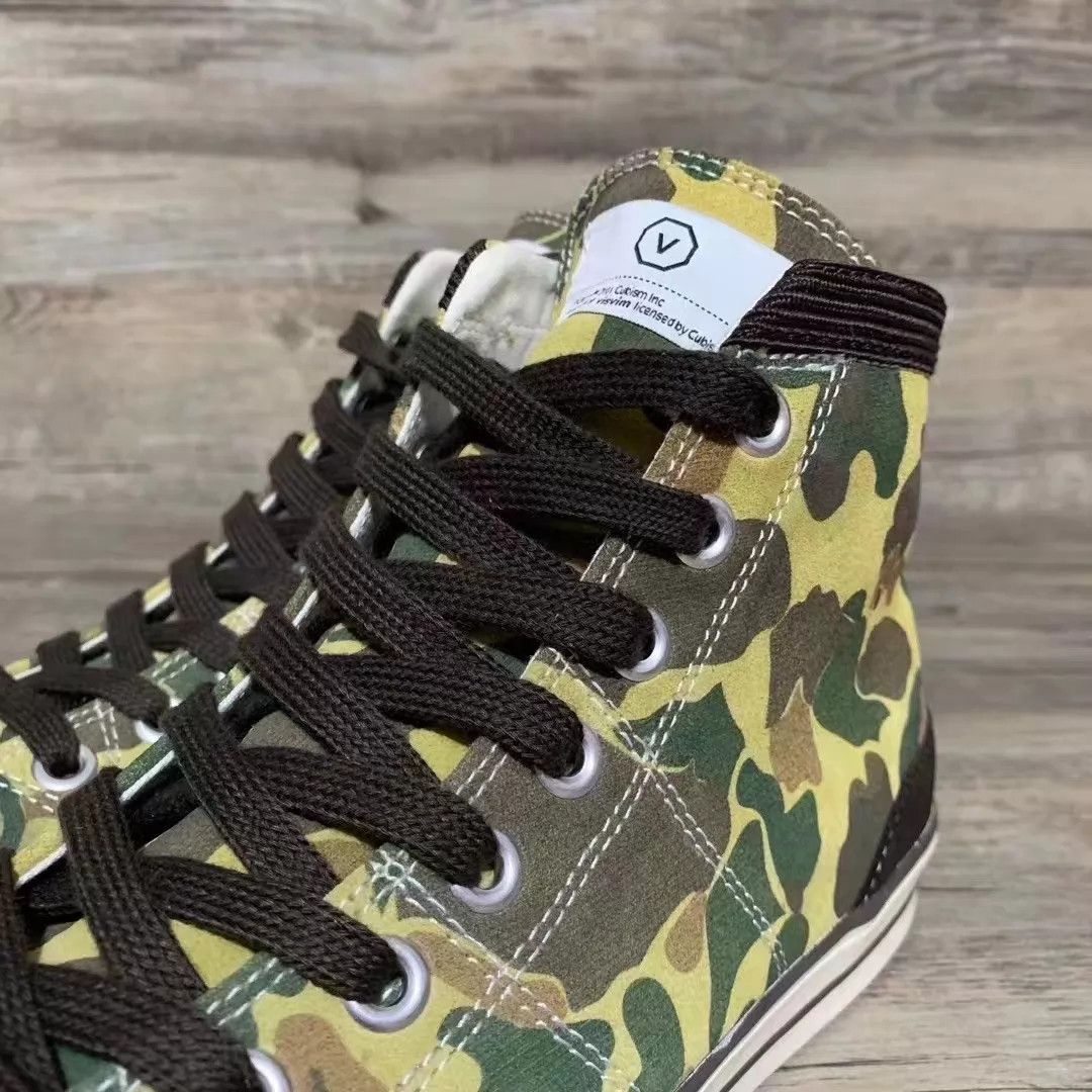 Visvim VISVIM KIEFER DKHNT Camo Paneled Hi-Canvas Sneakers US10/EU44 Size US 10 / EU 43 - 5 Thumbnail