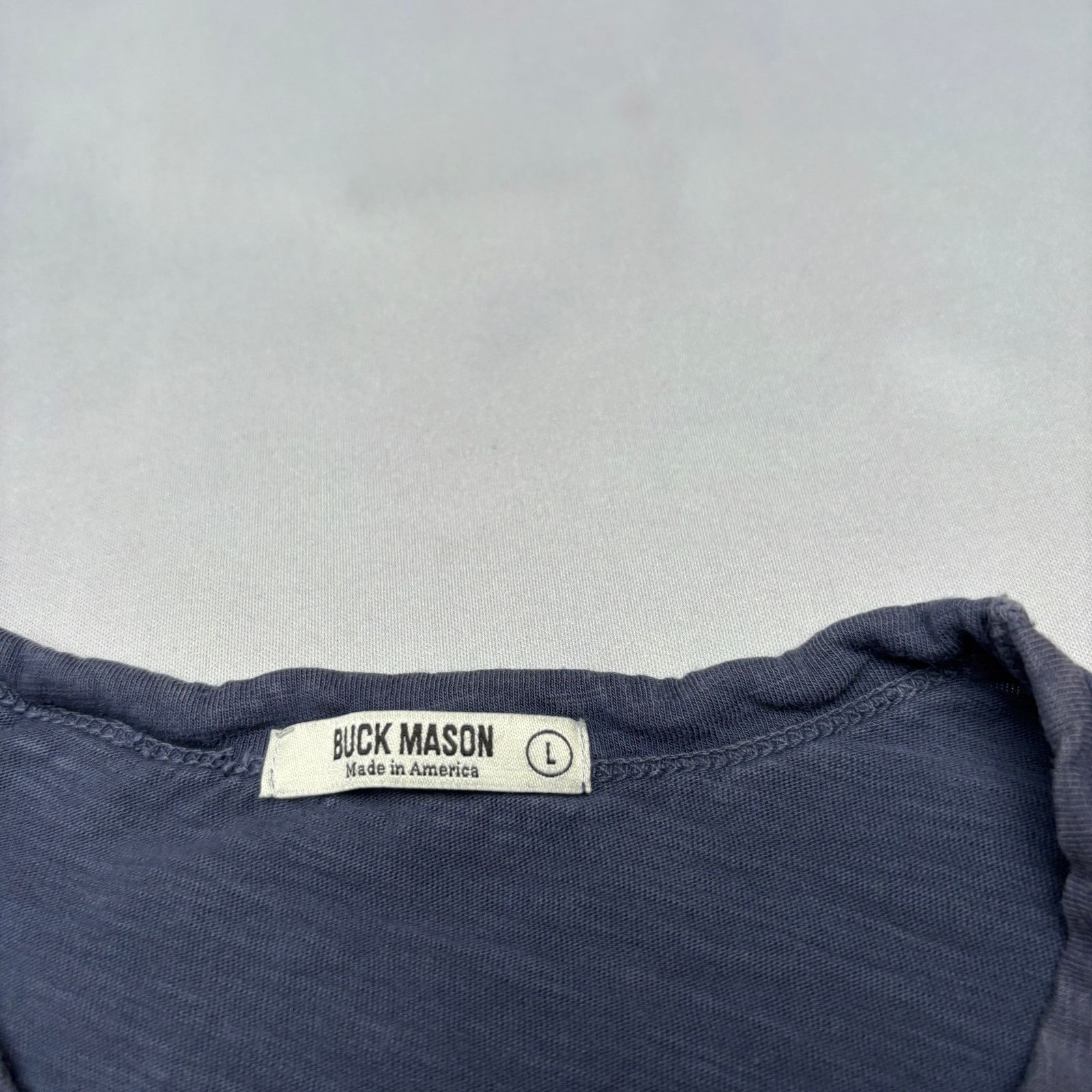 Buck Mason Buck Mason Slub Curved Hem T Shirt Men's Large Quiet Luxury Size US L / EU 52-54 / 3 - 6 Thumbnail