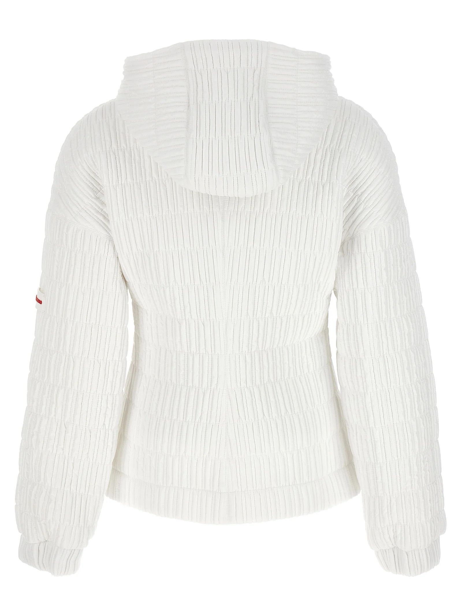 Salvatore Ferragamo o1s1rm1224 Quilted Bomber Jacket in White Size XL / US 12-14 / IT 48-50 - 2 Thumbnail
