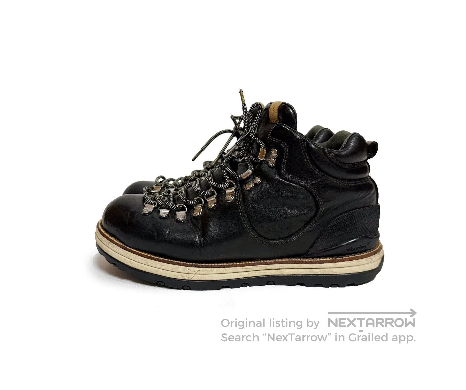 Visvim Brown High-Top Leather Boots Size 9. Size US 9 / EU 42 - 4 Thumbnail