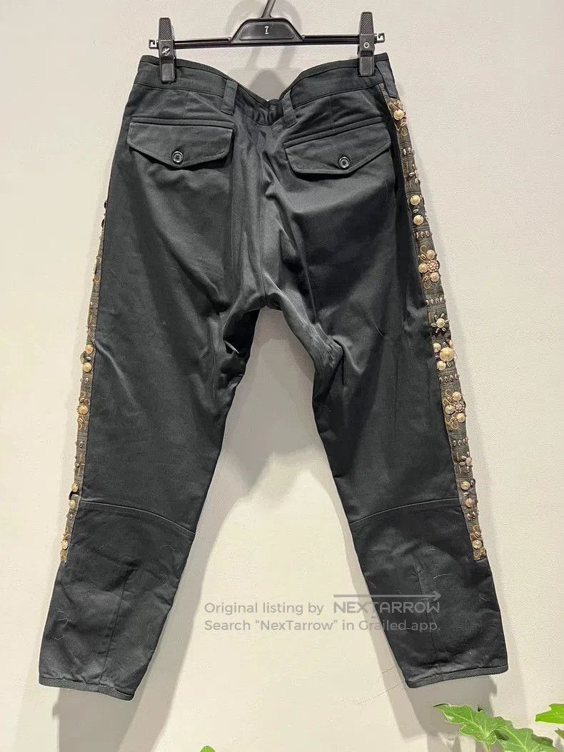 Dries Van Noten Dries Van Noten Embroidered Motorcycle Pants. Size US 34 / EU 50 - 2 Thumbnail