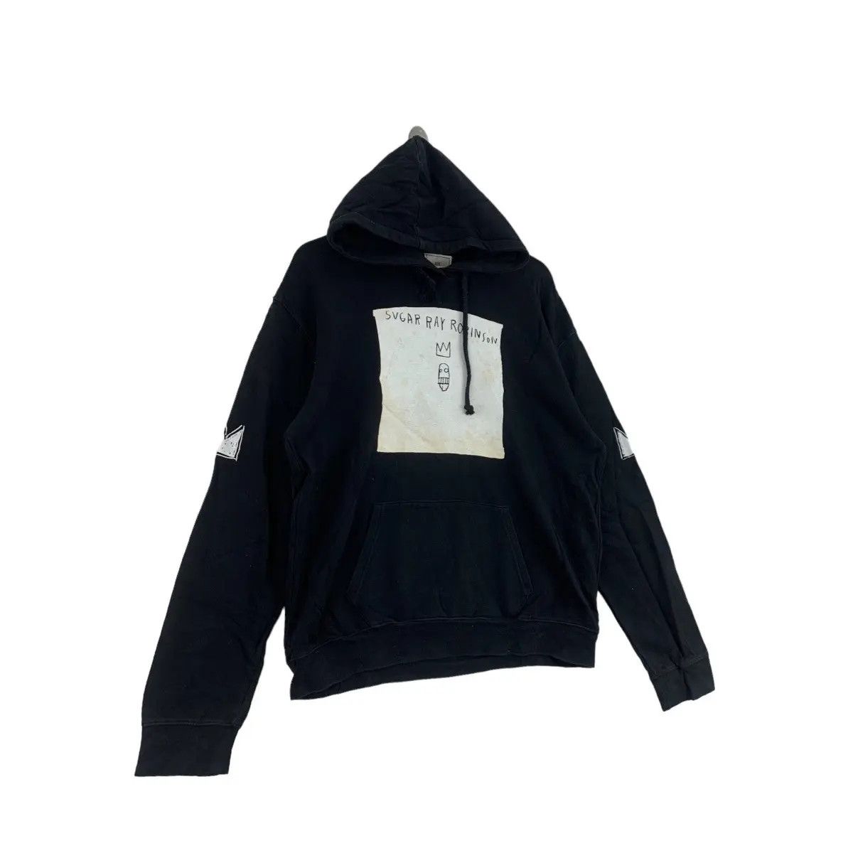 Jean-Michel Basquiat Vtg Jean Michel BASQUIAT x SUGAR RAY Robinson Boxer Hoodie Size US L / EU 52-54 / 3 - 6 Thumbnail