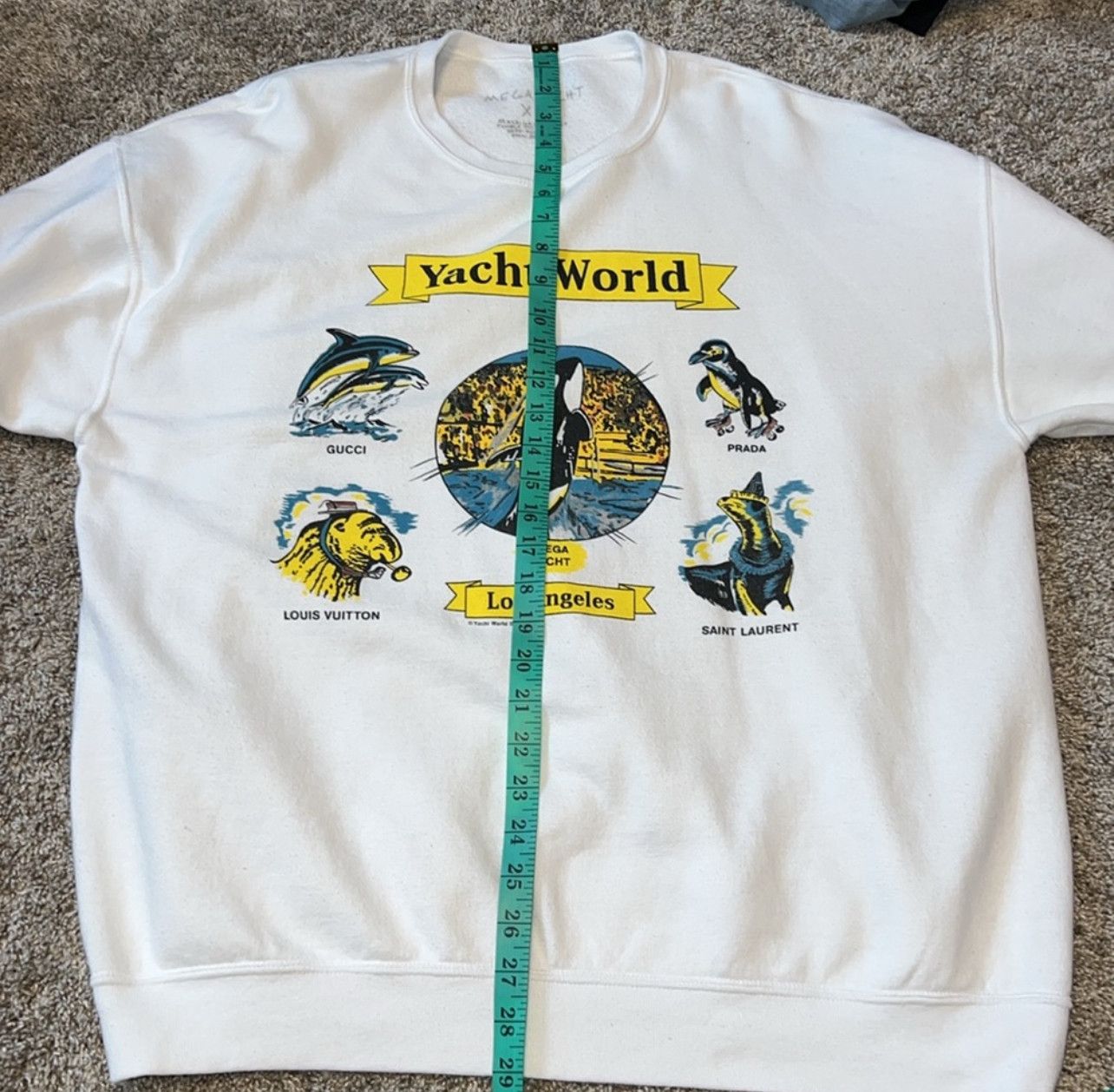 Mega Yacht Yacht World White Los Angeles SweatShirt Size US XL / EU 56 / 4 - 8 Thumbnail