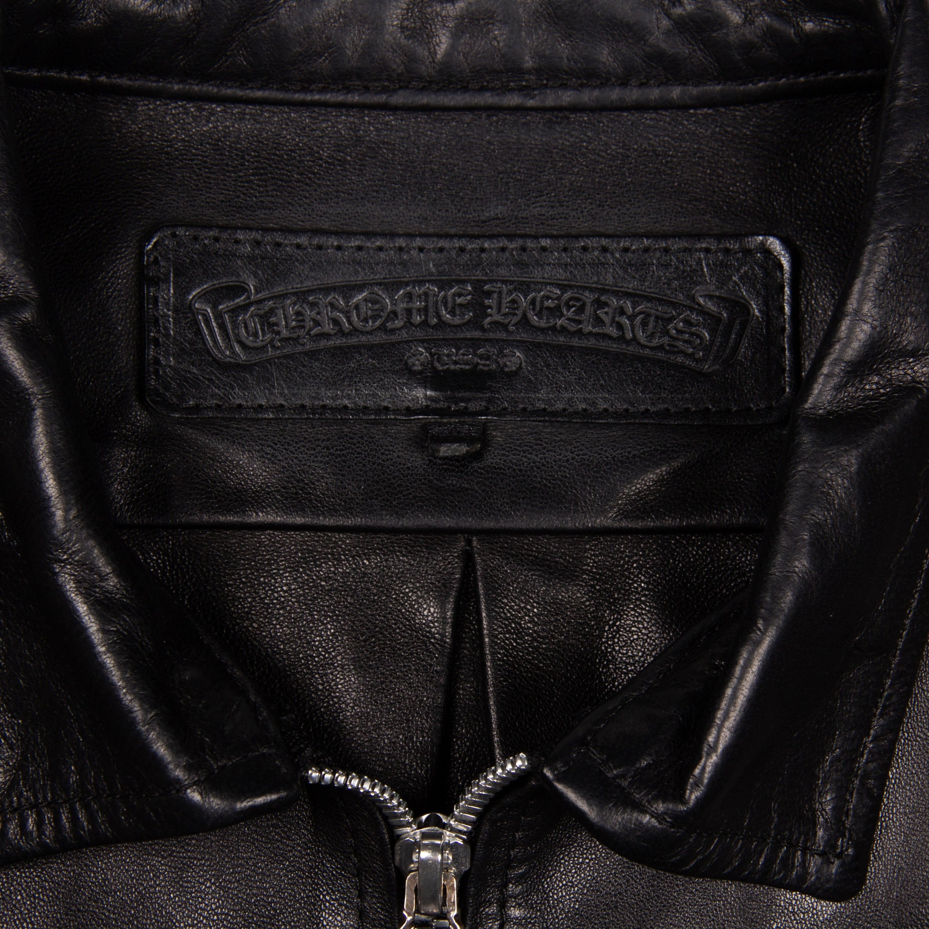 Chrome Hearts CHROME HEARTS LEATHER DOUBLE ZIP SHIRT Size US M / EU 48-50 / 2 - 4 Thumbnail