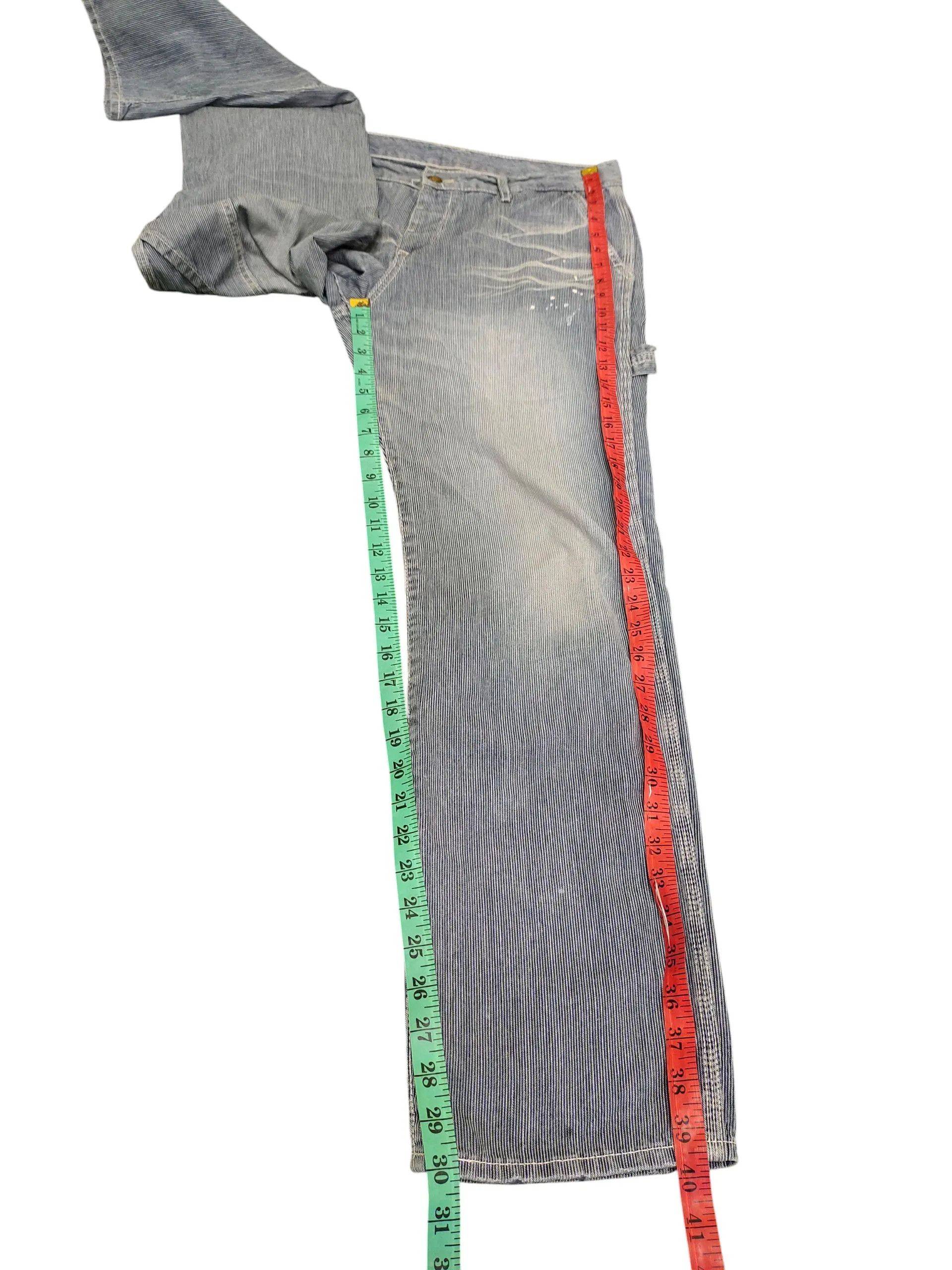 Beams Plus × Engineered Garments Journal Standard Japan Painted Hickory Carpenter Denim Pants Size US 32 / EU 48 - 6 Thumbnail