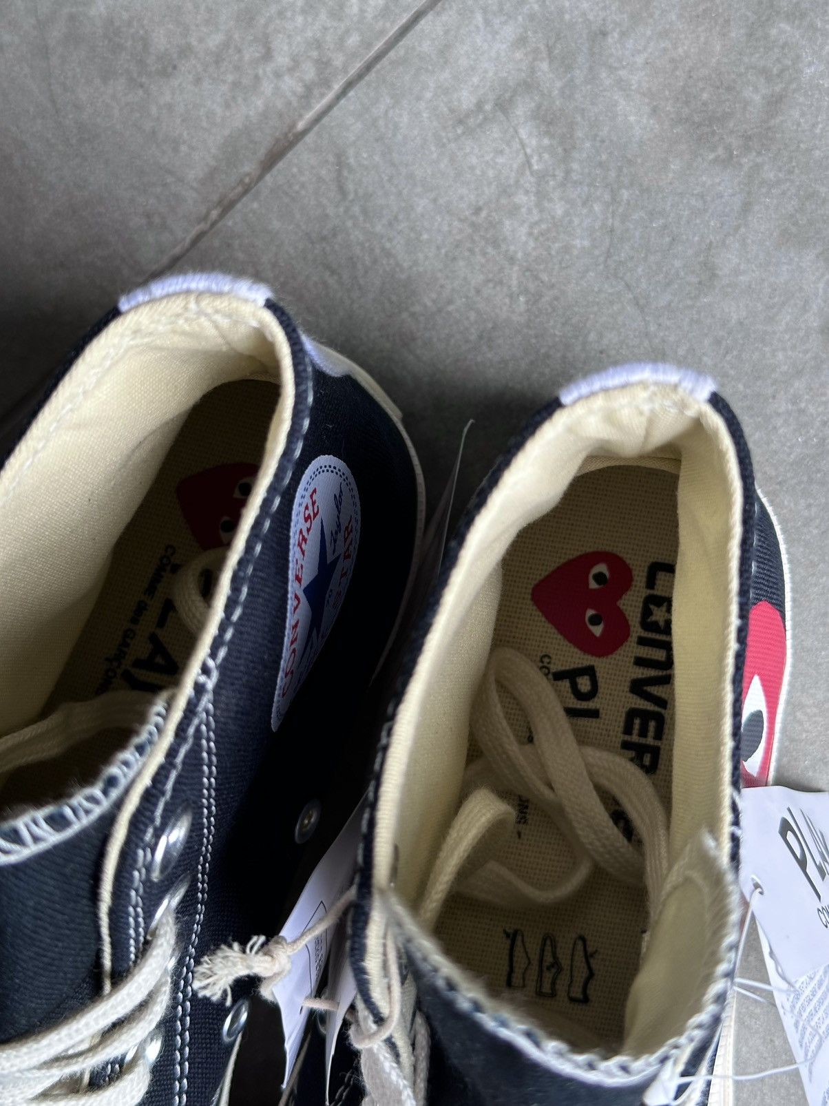 Comme des Garcons PLAY × Converse CDG PLAY x CONVERSE HI CHUCK TAILOR 70 Size US 7 / IT 37 - 10 Thumbnail