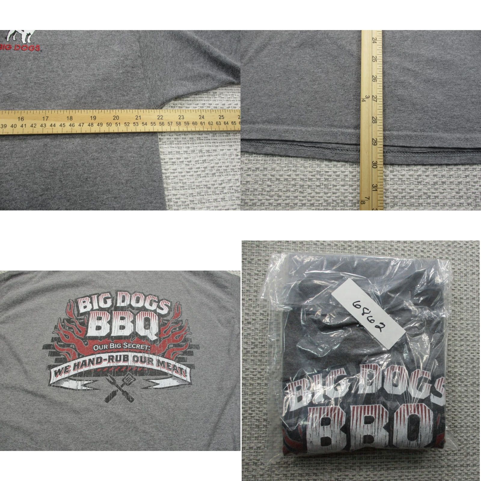Big Dogs VINTAGE Big Dogs T Shirt Mens XL Gray Cotton Knit Logo Short Sleeve Crew Neck T-Shirt Graphic Tee USA Retro Dad Beer Animals Size US XL / EU 56 / 4 - 8 Thumbnail