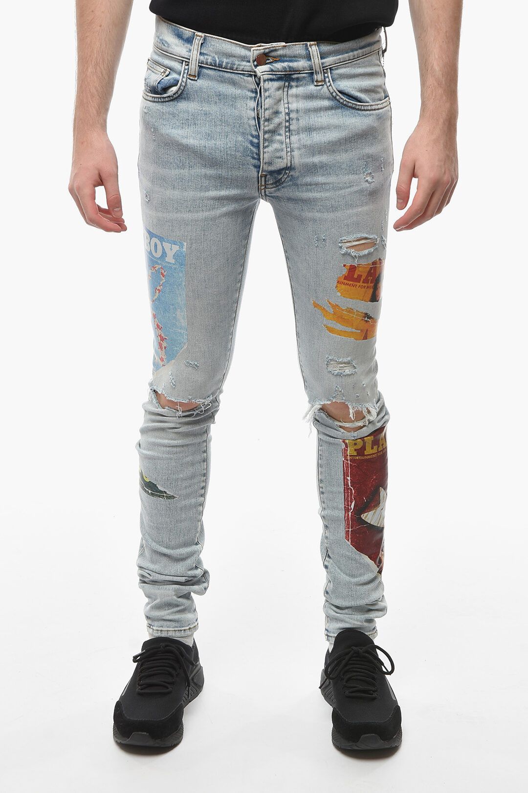 image of Amiri Og1Mm1223 Denim Pant In Blue, Men's (Size 38)