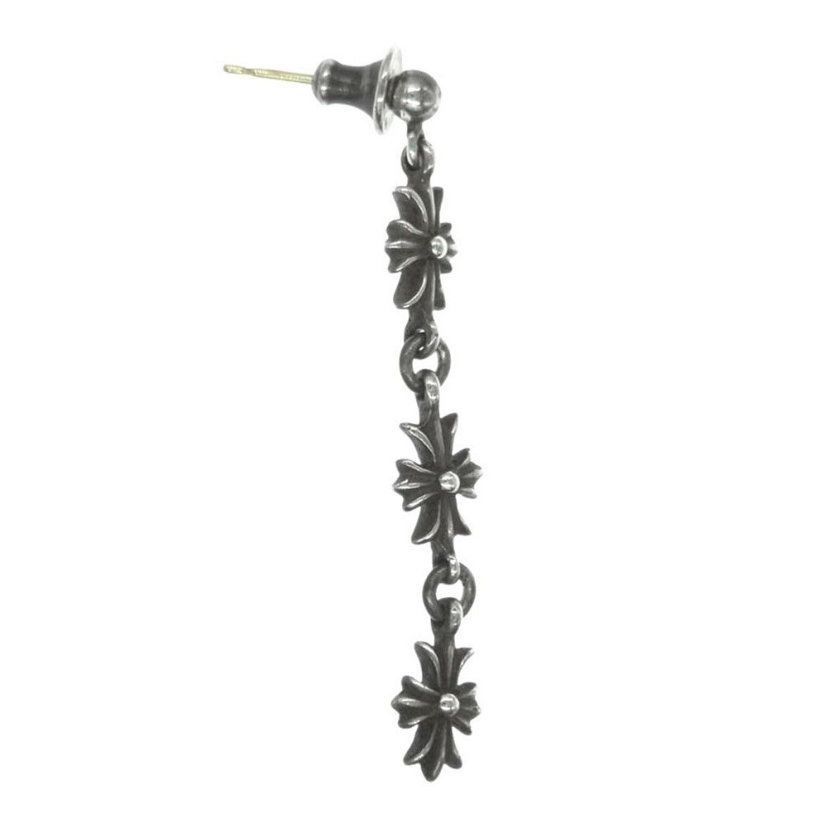 Chrome Hearts Chrome Hearts tiny ECH Plus 3 Drop Earring Size ONE SIZE - 2 Thumbnail