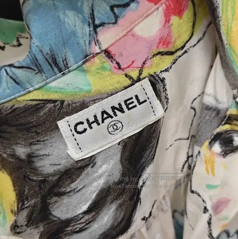 Chanel Chanel Colorful Cotton Women's Shirt . Size L / US 10 / IT 46 - 3 Thumbnail