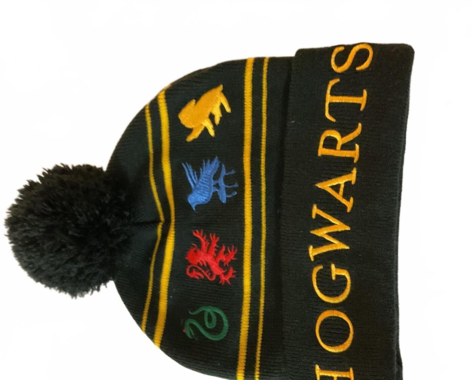 Other Harry Potter Hogwarts Knit Beanie Hat with Pom Pom Size ONE SIZE - 1 Thumbnail