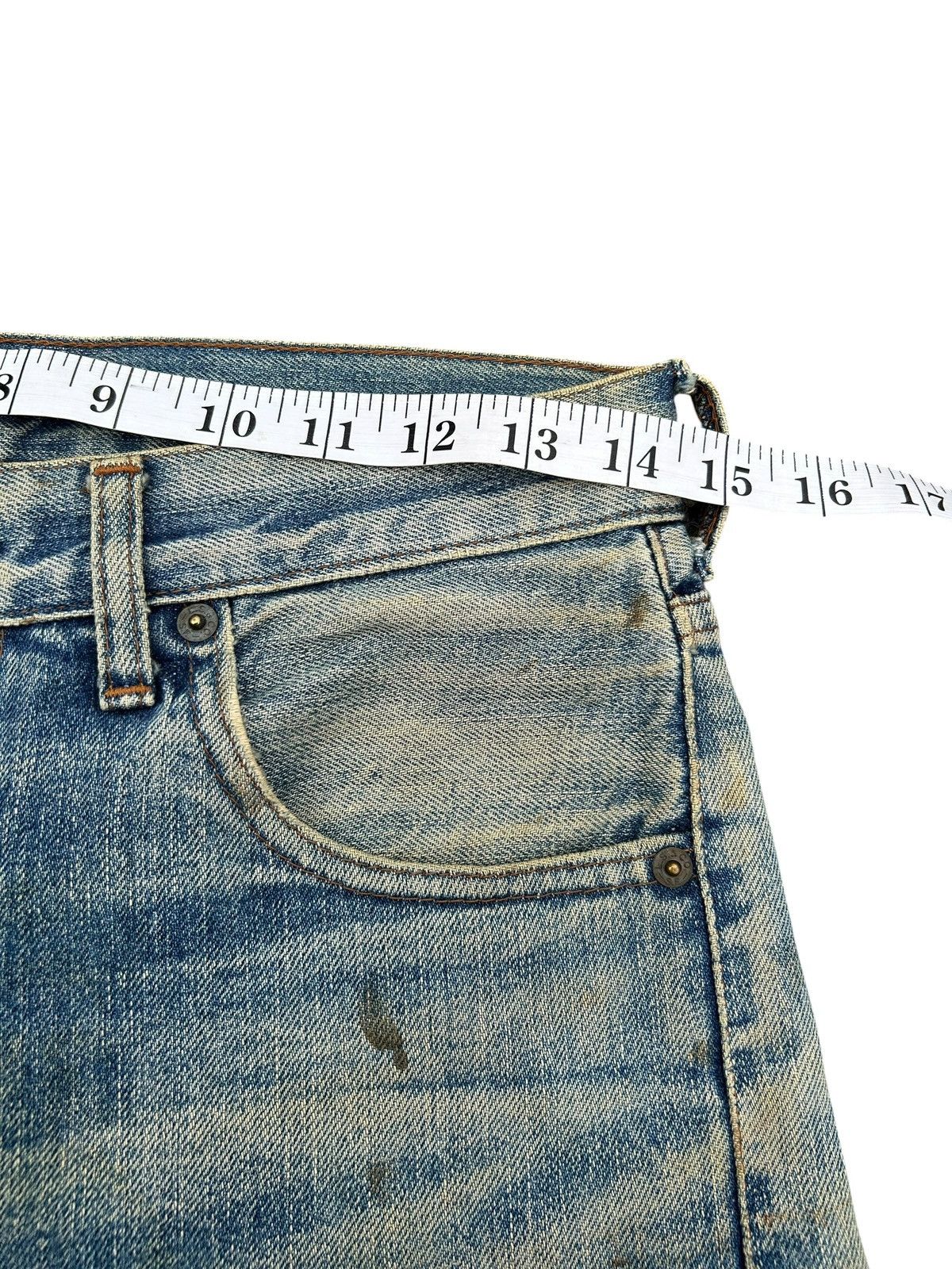 Kapital Thrashed Vintage Levis Big E Selvedge Denim Jeans Size US 29 - 14 Thumbnail