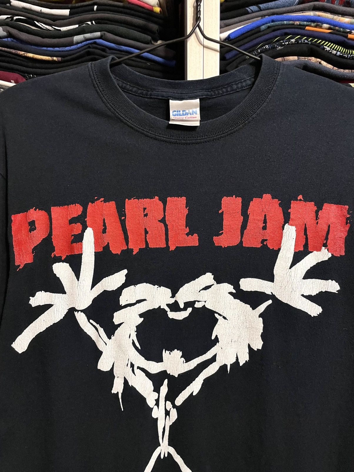 Band Tees Vintage 00s Pearl Jam Alive Stickman Rock Band T-Shirt Size US M / EU 48-50 / 2 - 7 Thumbnail