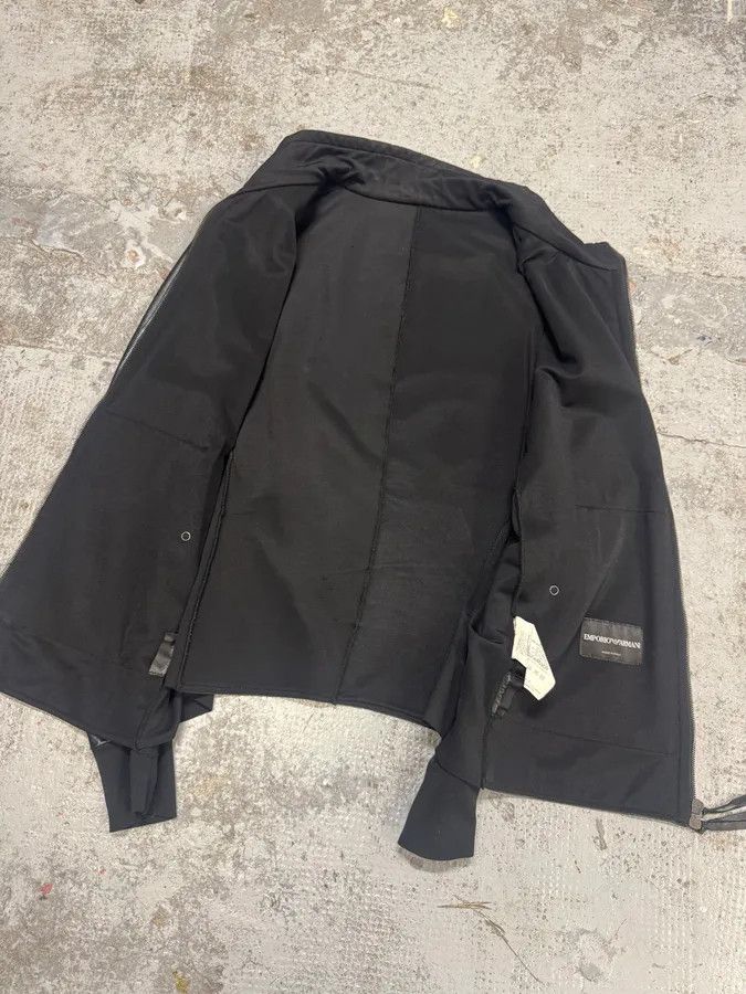 Emporio Armani SS2011 Emporio Armani Black Leather Jacket Size US L / EU 52-54 / 3 - 6 Thumbnail