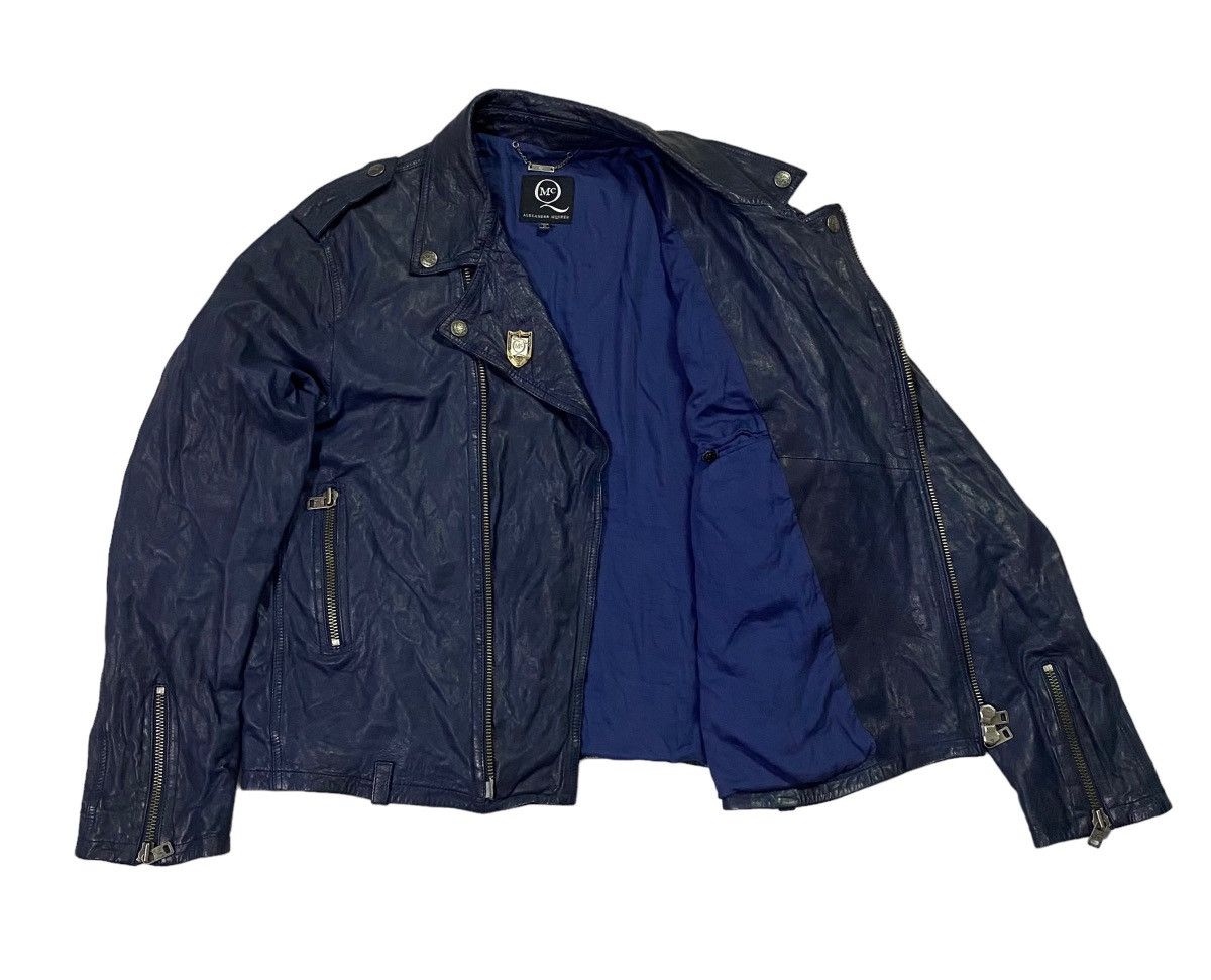 Alexander McQueen Alexander McQueen Double Coller Leather Jacket Size US XL / EU 56 / 4 - 24 Thumbnail