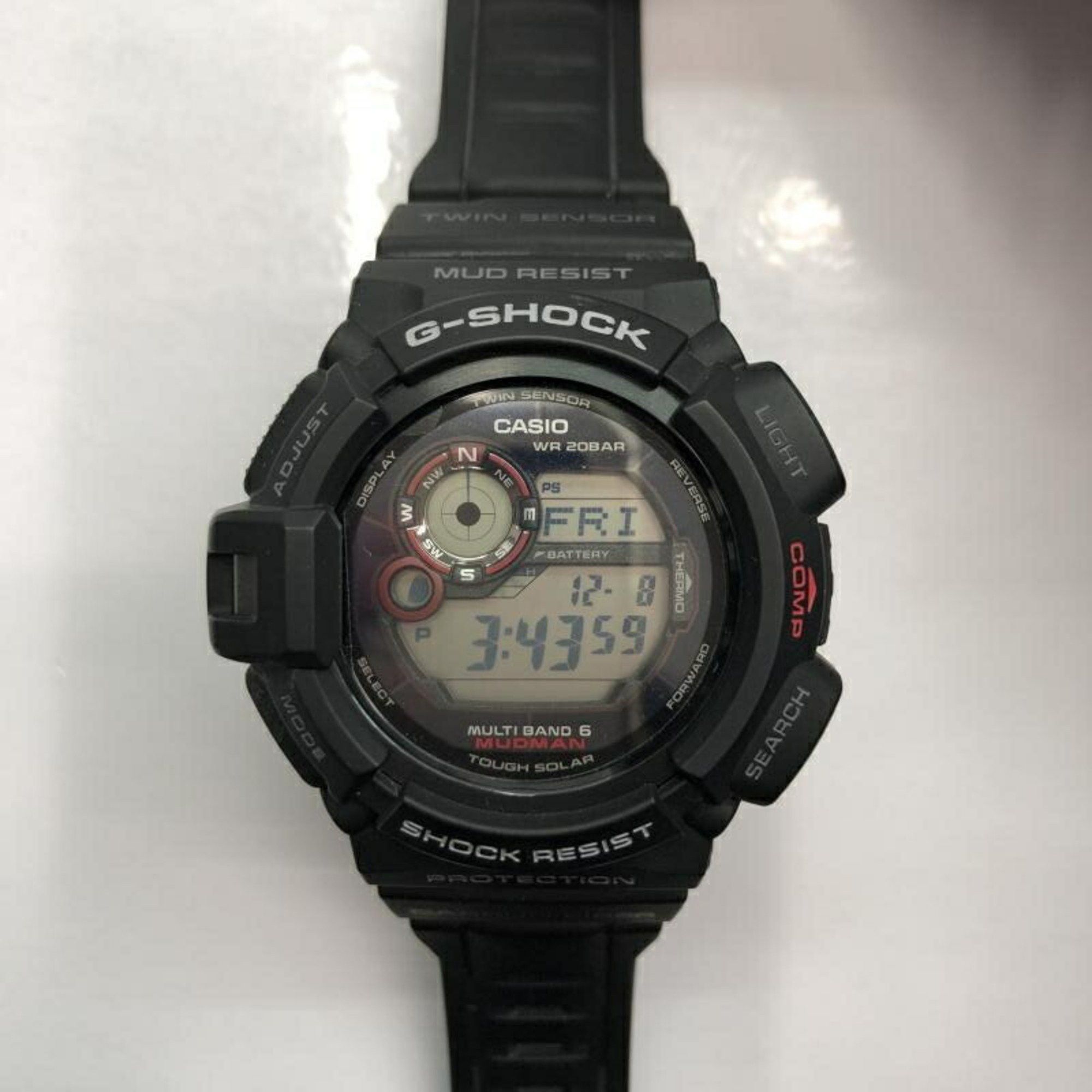 image of Casio G-Shock Watch Gw-A1100Fc-1Ajf Gravity Master Sky Cockpit Crown With Scratches G-Shock Casio, 