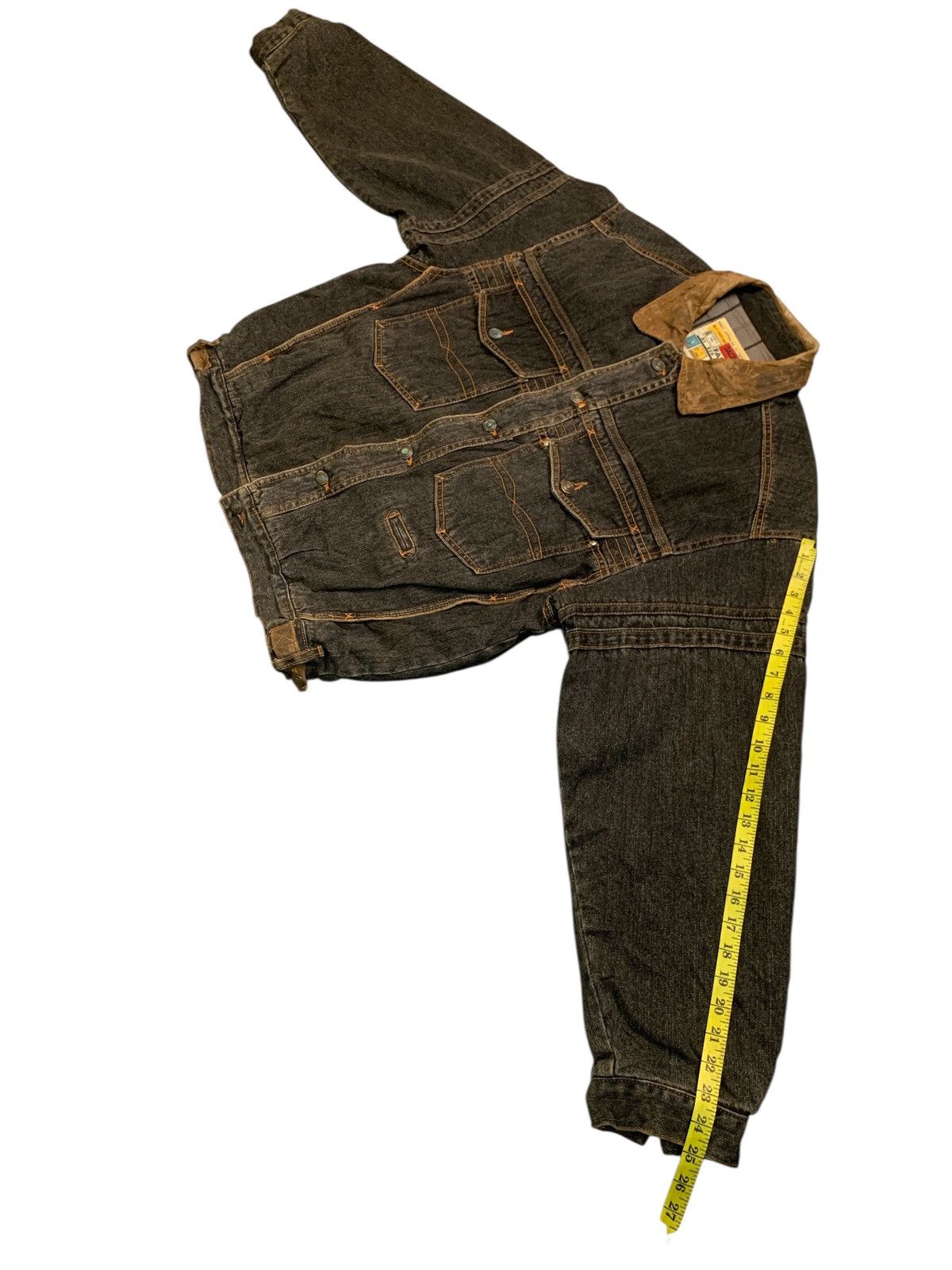 Japanese Brand Rare Design Vintage Ay Bor Teh International Denim Jackets Size US L / EU 52-54 / 3 - 8 Thumbnail