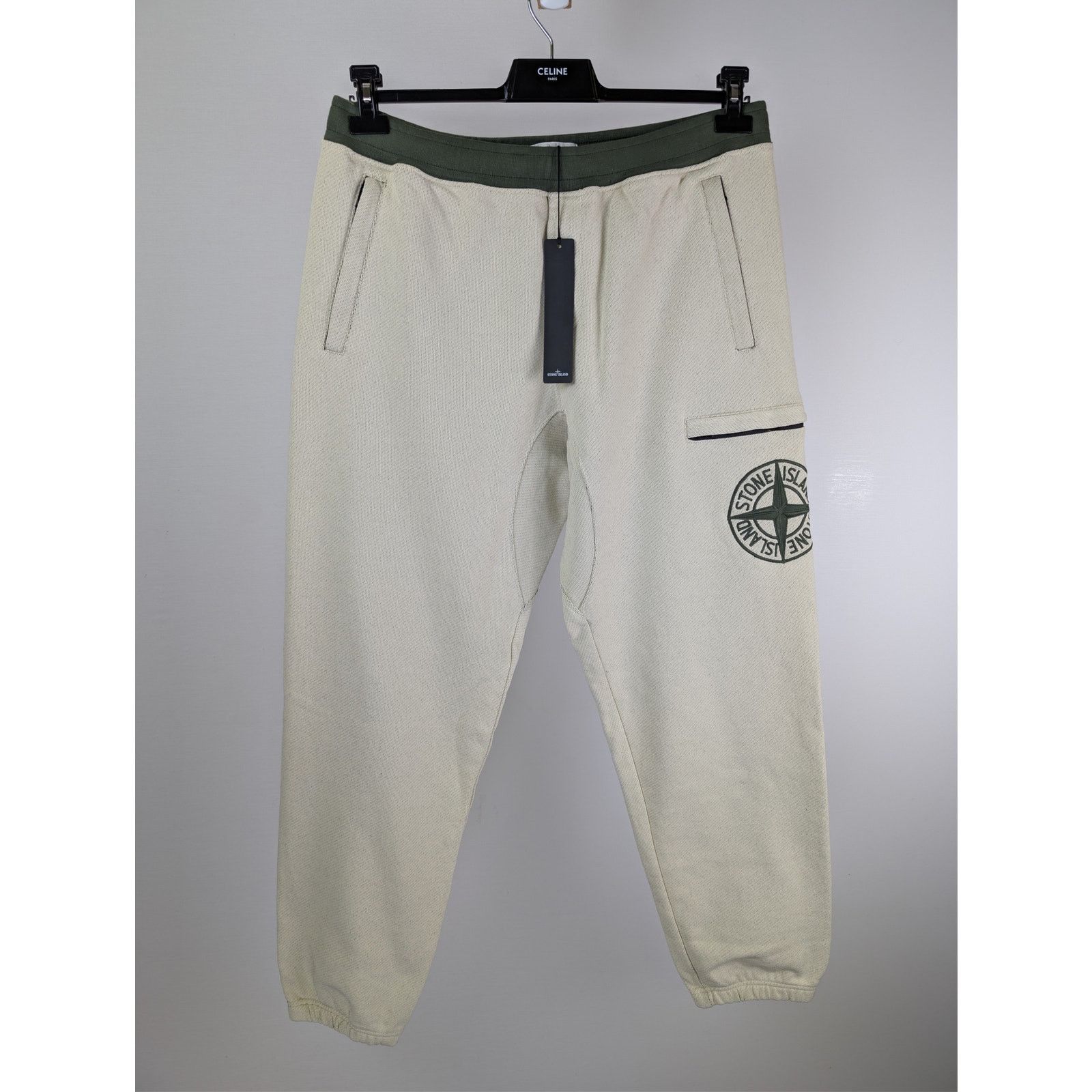 Stone Island o1rshd1 Fleece Pants in Ivory Size US 36 / EU 52 - 2 Thumbnail