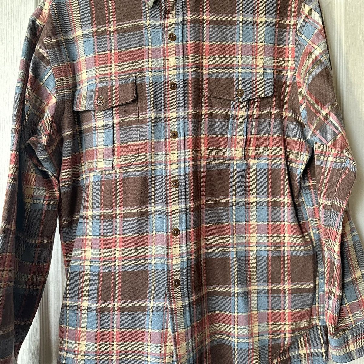 Polo Ralph Lauren Polo Ralph Lauren Flannel Blue Plaid Shirt Large Vintage Size US L / EU 52-54 / 3 - 4 Thumbnail
