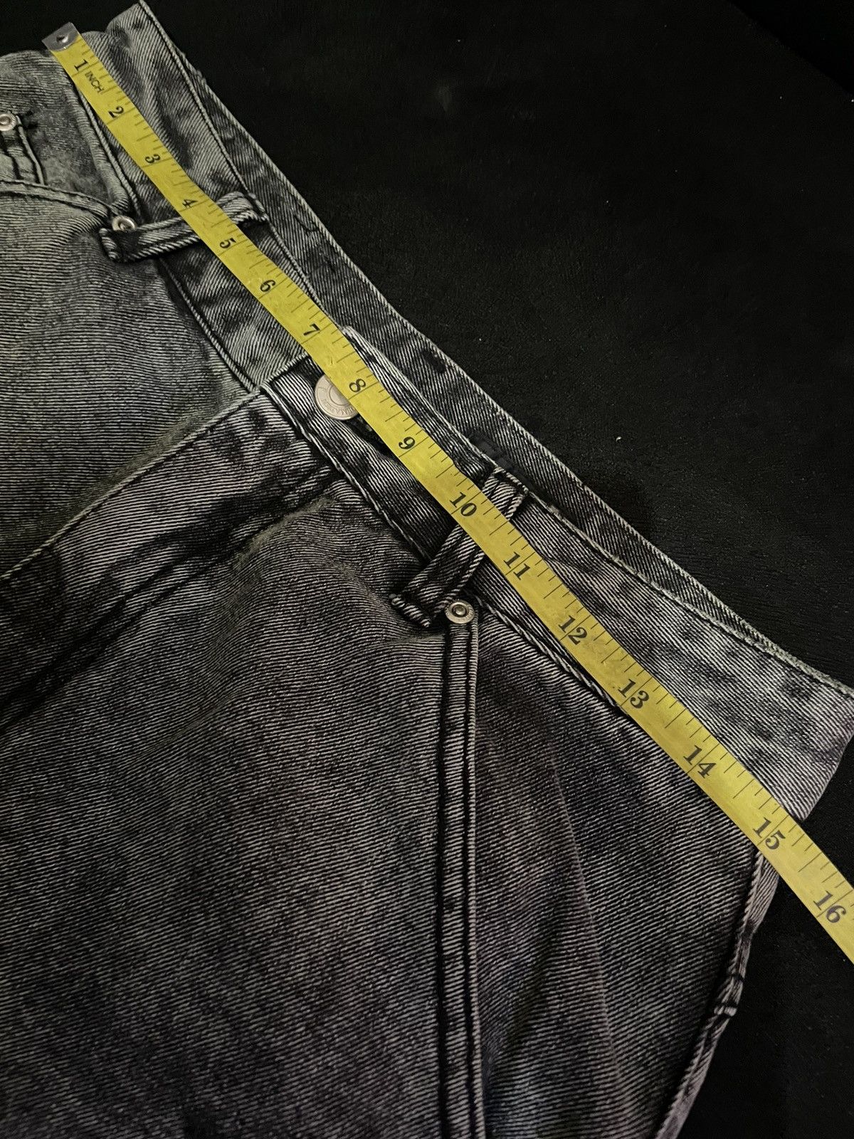 14th Addiction DAMADEN STONE WASH Big Pocke Wide Jeans Size US 30 / EU 46 - 6 Thumbnail