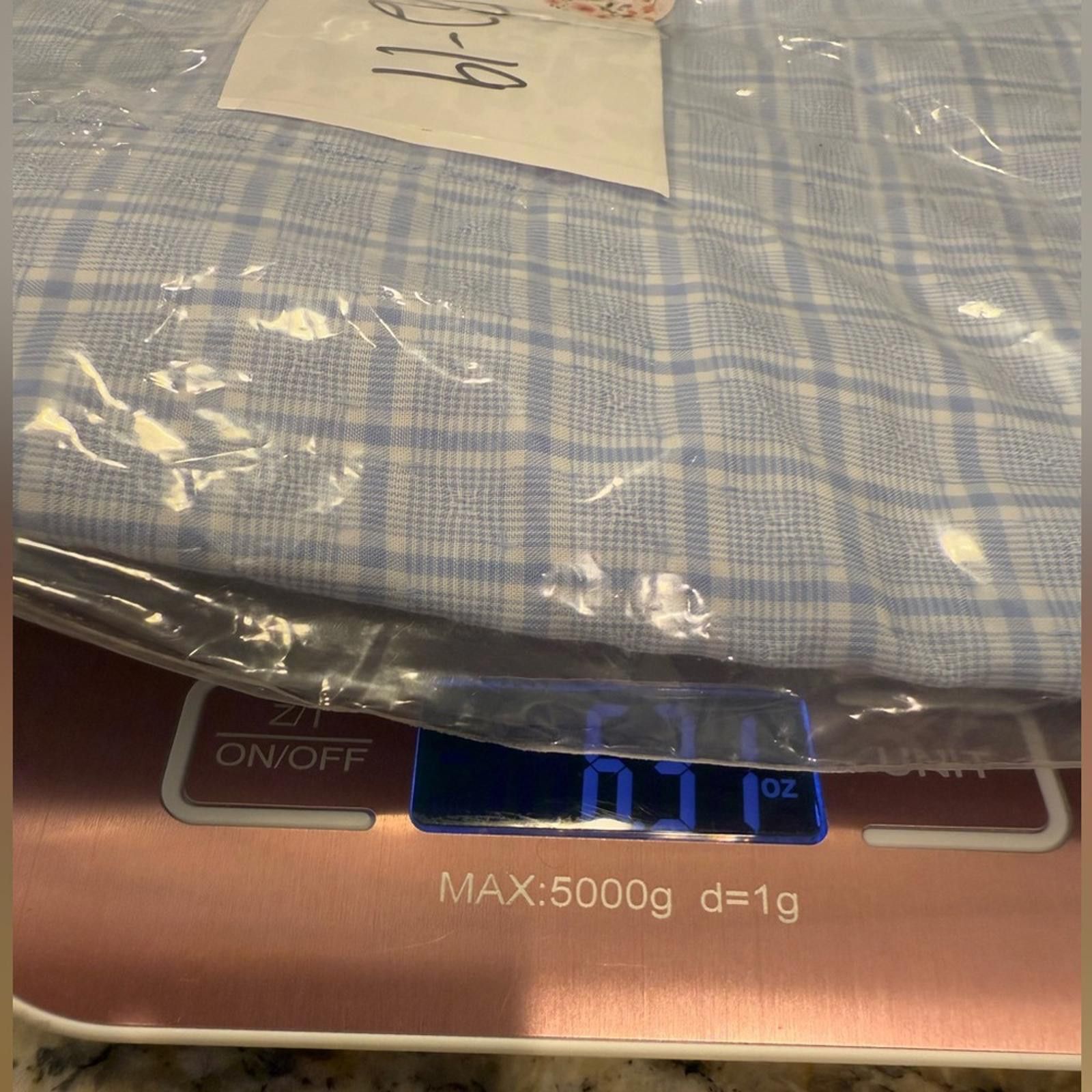 Other Hyden Yoo blue & white plaid long sleeve button up SZ M Size US M / EU 48-50 / 2 - 11 Thumbnail