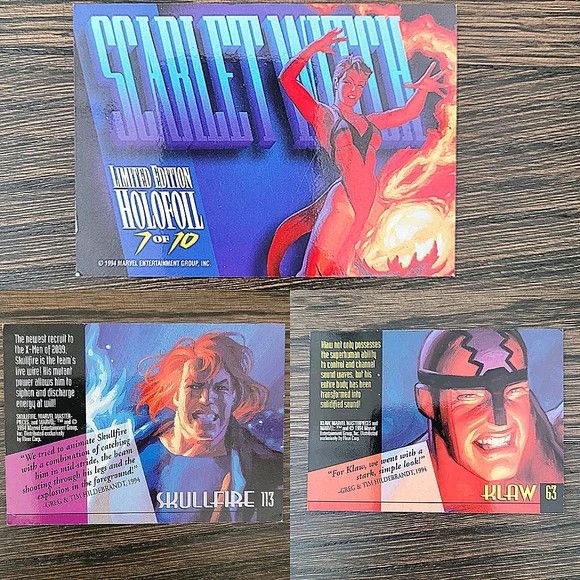Marvel Comics '94 Marvel Masterpieces Limited Edition Foil Trading Cards Size ONE SIZE - 2 Thumbnail