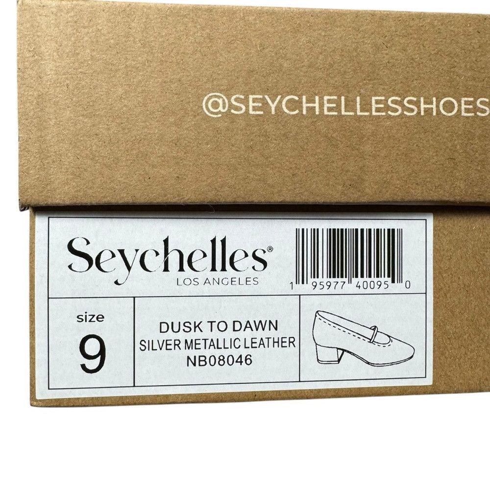 Seychelles NWT New SEYCHELLES Leather Dusk To Dawn Silver Metallic Low Size US 9 / IT 39 - 4 Thumbnail
