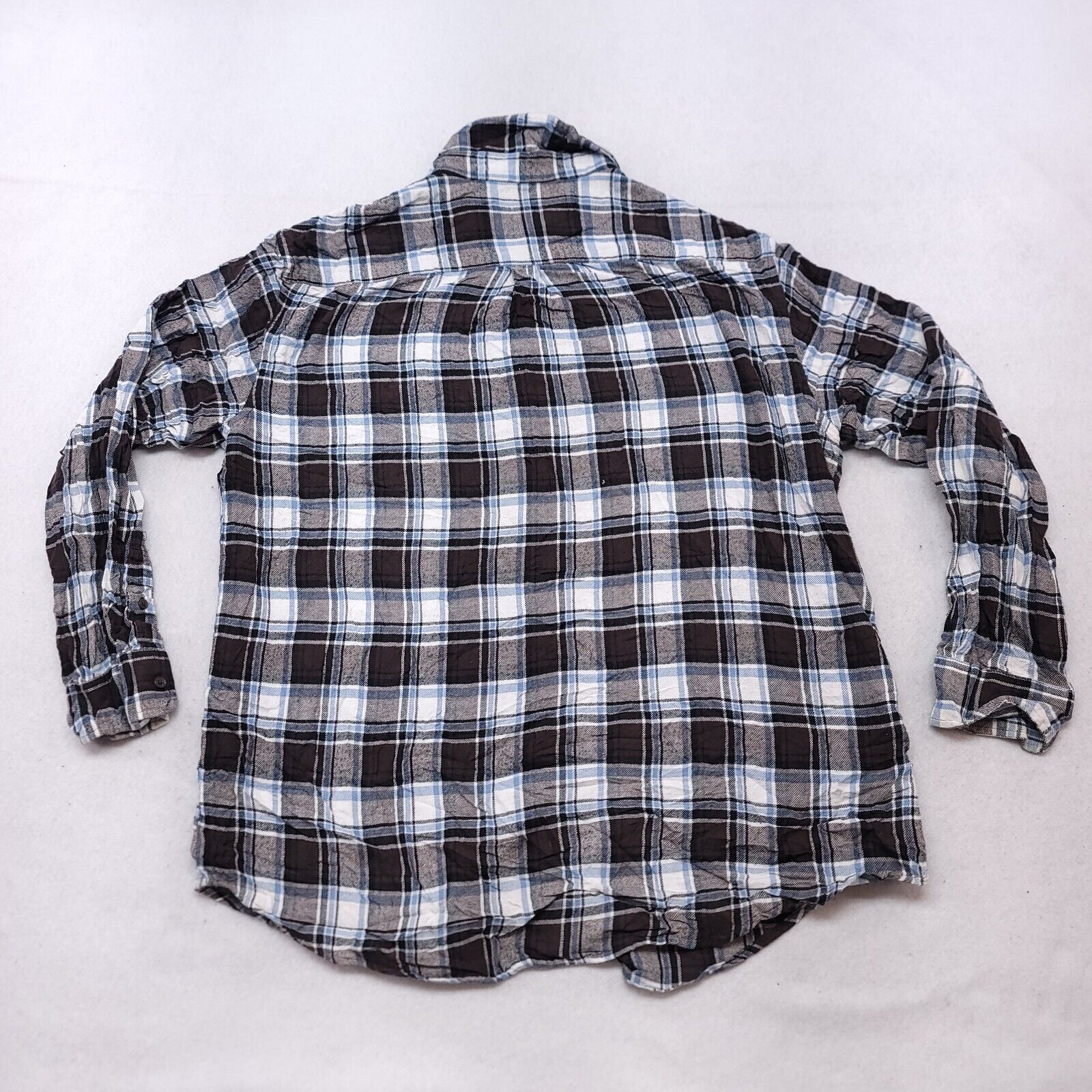 Croft & Barrow Croft & Barrow Tartan Flannel Shirt Mens Size XL Brown Blue Size US XL / EU 56 / 4 - 10 Thumbnail