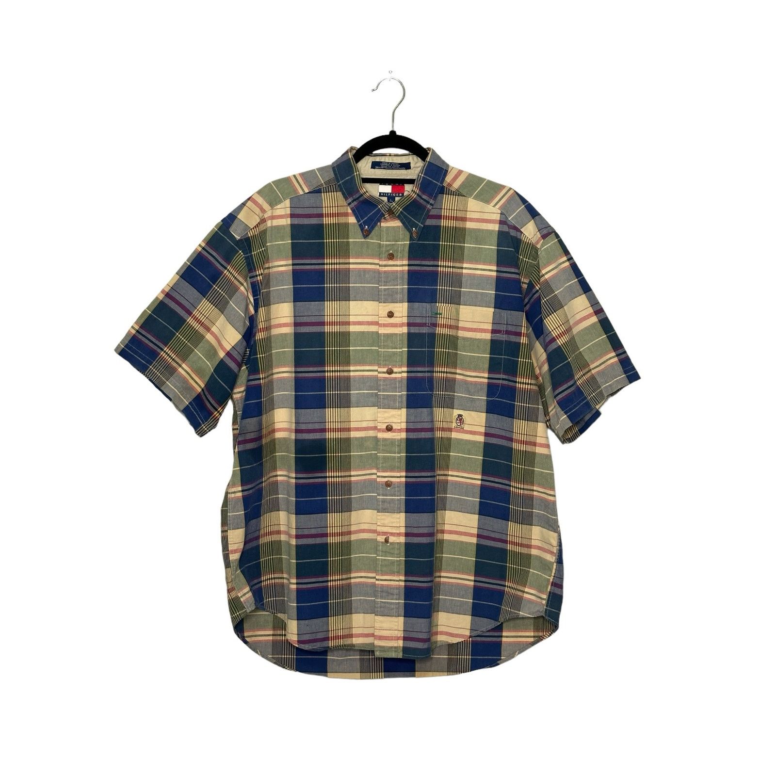 Tommy Hilfiger Tommy Hilfiger plaid short sleeves button men shirts size L Size US L / EU 52-54 / 3 - 10 Thumbnail