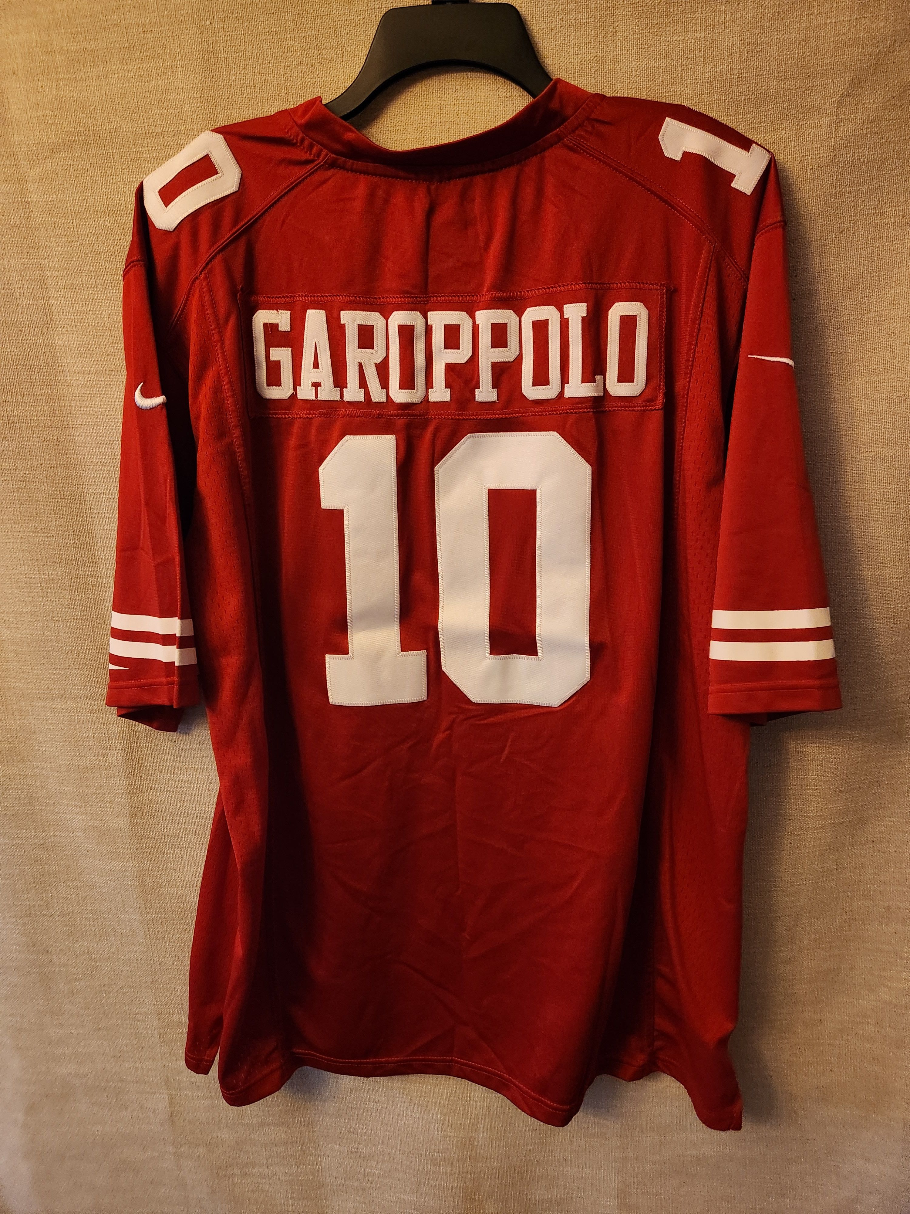 Nike NWOT Jimmy Garoppolo San Francisco 49ers NFL Player Jersey Size US XL / EU 56 / 4 - 1 Thumbnail