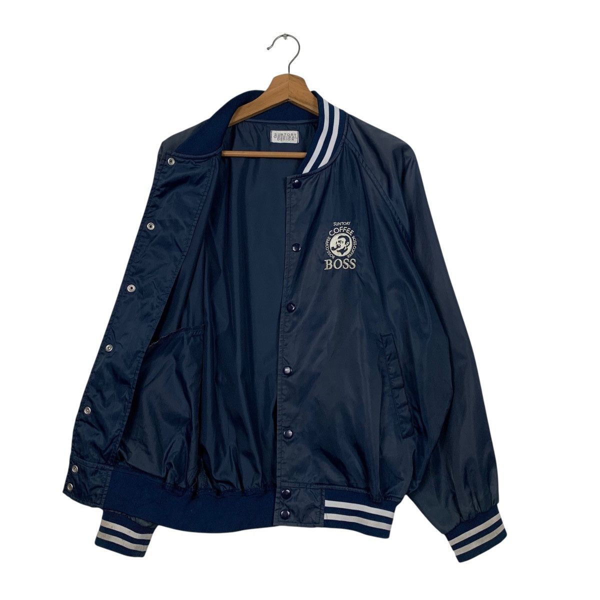 Japanese Brand SUNTORY COFFEE BOSS Coach Jacket #2649-C118 Size US L / EU 52-54 / 3 - 9 Thumbnail