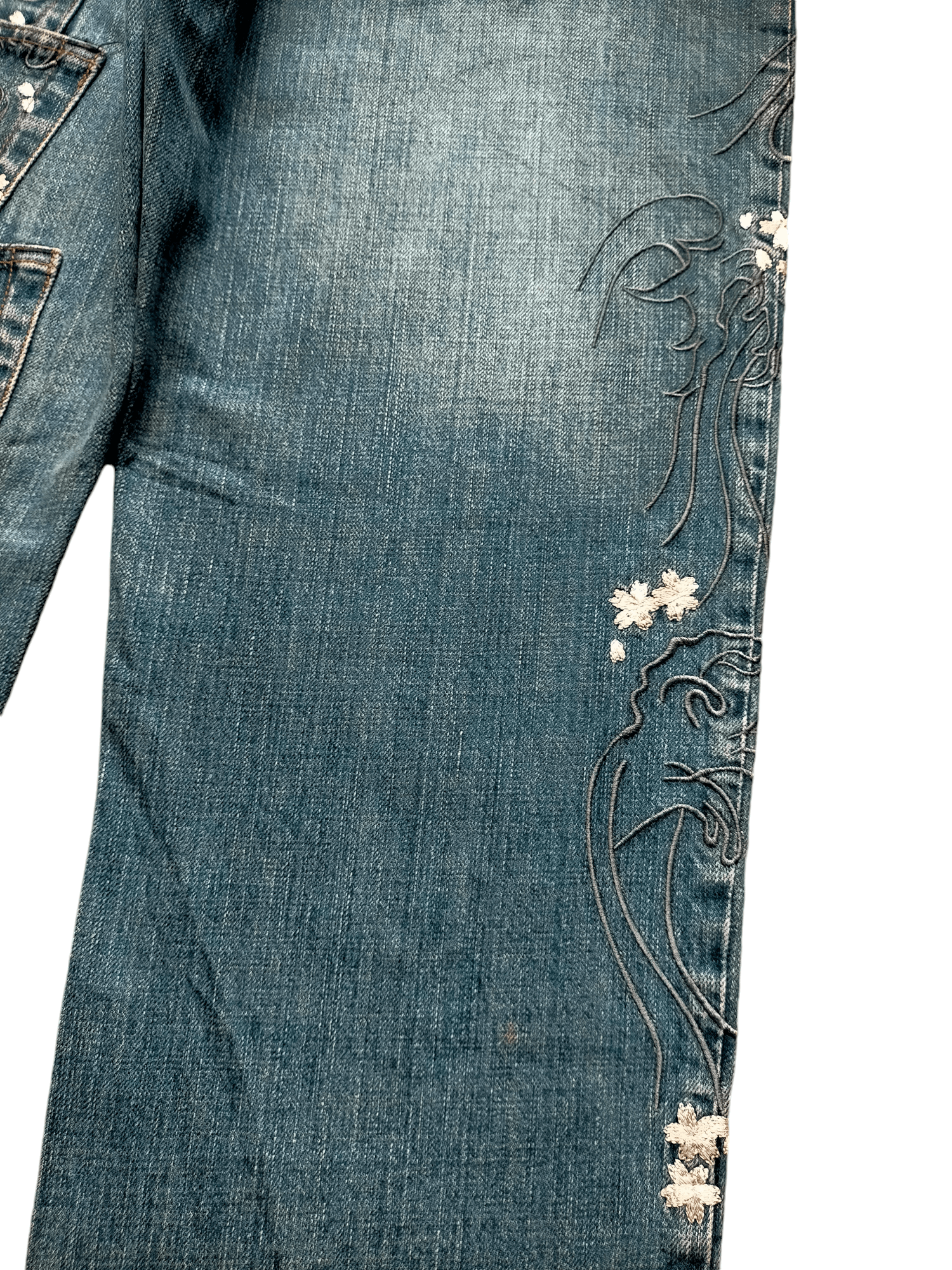 If Six Was Nine Karakuri Generation Multipocket Embroiderd Denim Pants Size US 34 / EU 50 - 8 Thumbnail