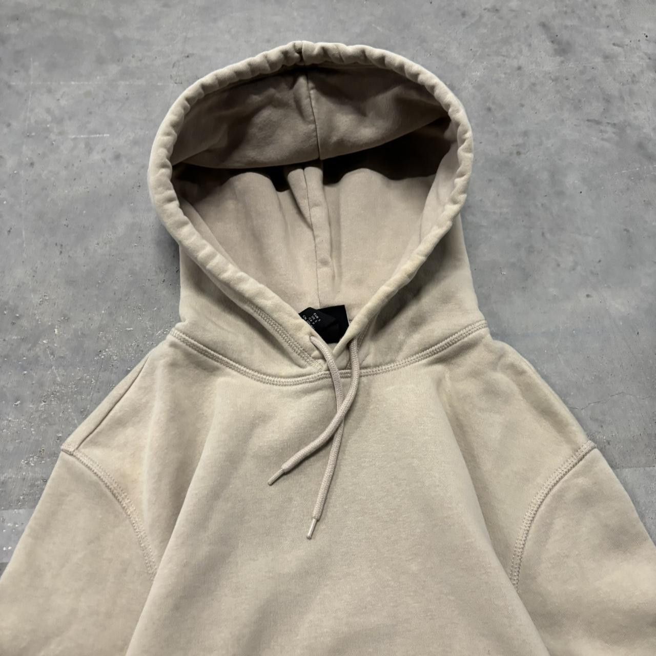Japanese Brand × Vintage Crazy Vintage Y2K/2000s Cream Blank Streetwear Essential Hoodie! Size US S / EU 44-46 / 1 - 2 Thumbnail