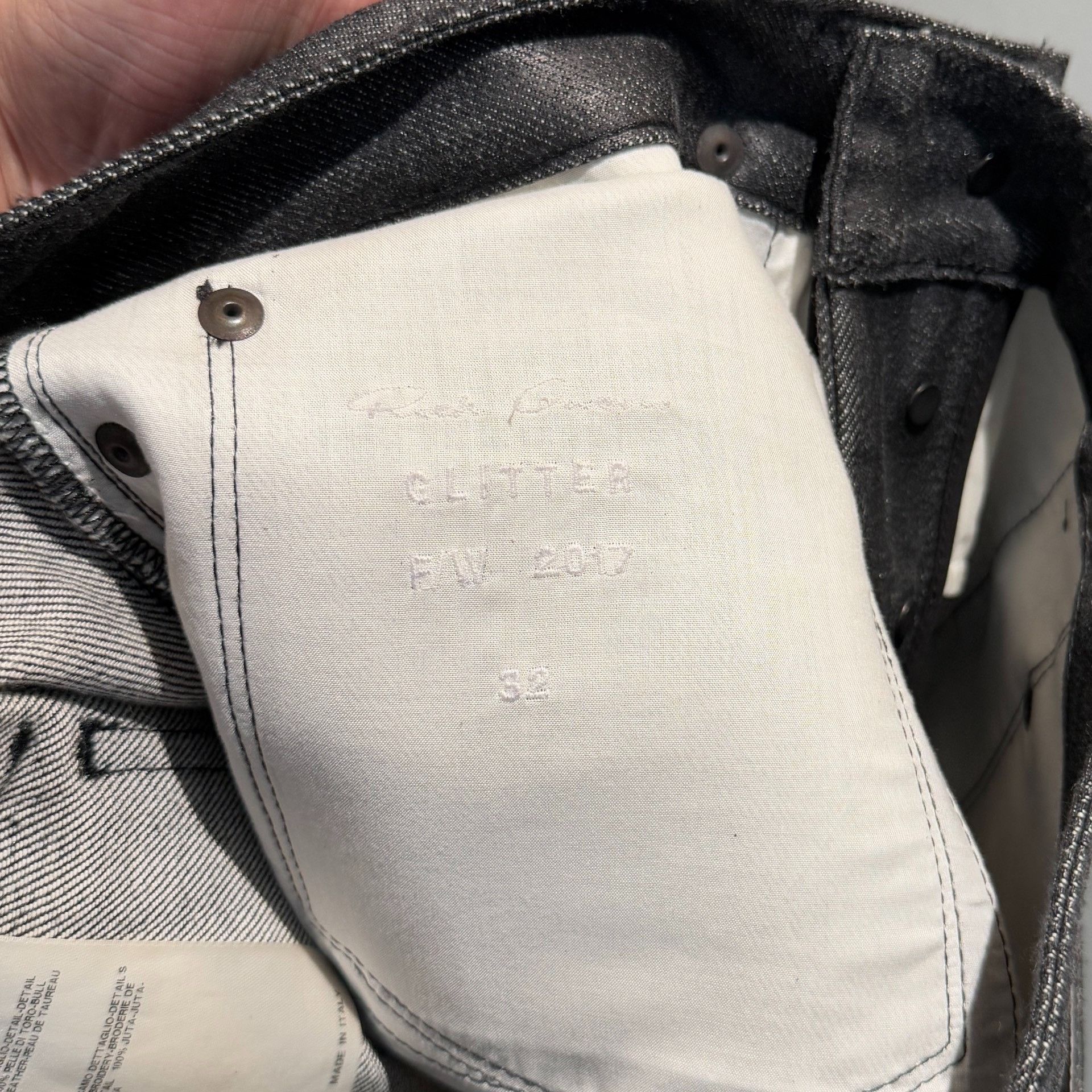 Rick Owens rick owens Denim patchwork cowhide style cropped jeans 2501 Size US 32 / EU 48 - 7 Thumbnail