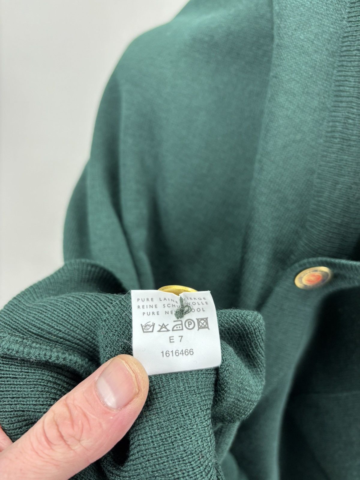 Dalmine Mens cardigan Dalmine Size L/52 Color Green Size US L / EU 52-54 / 3 - 11 Thumbnail